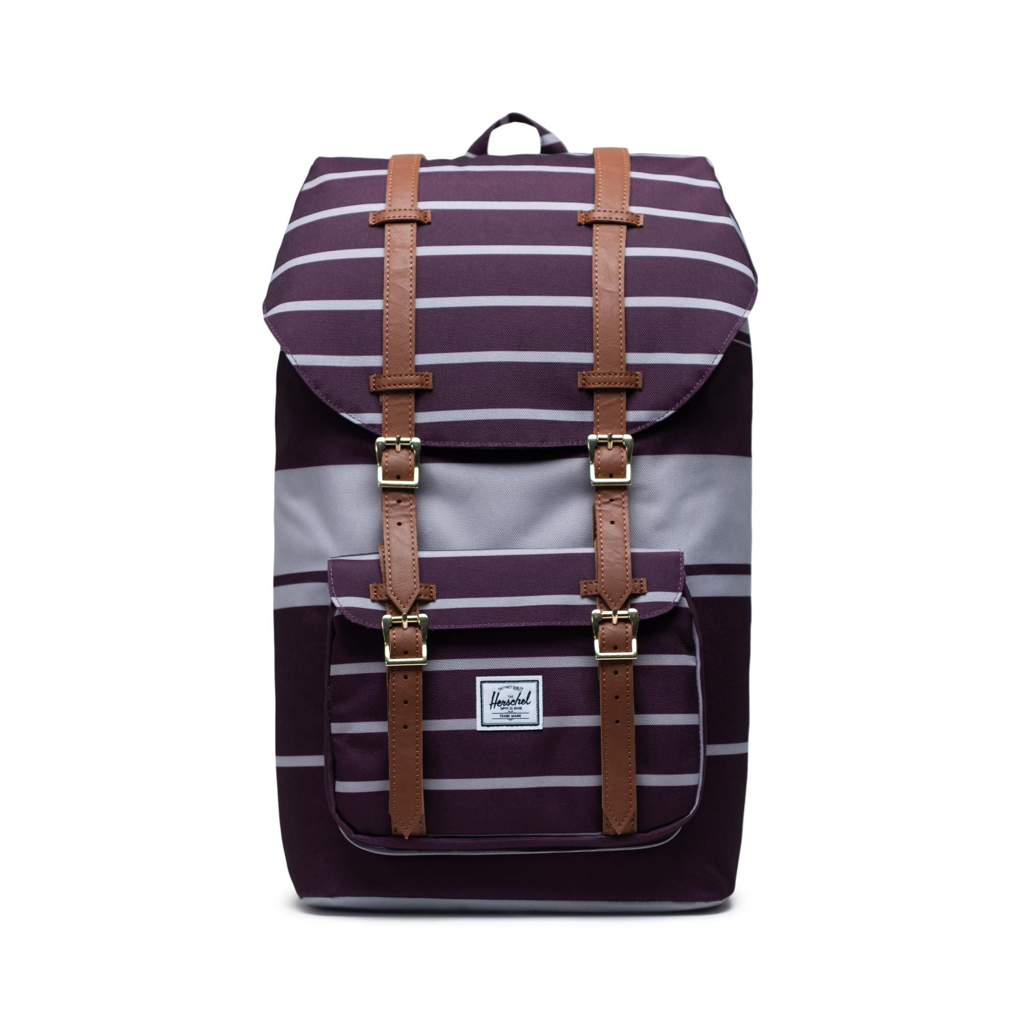  Herschel Little America | Large-Volume - Prep Stripe/Blackberry Wine 