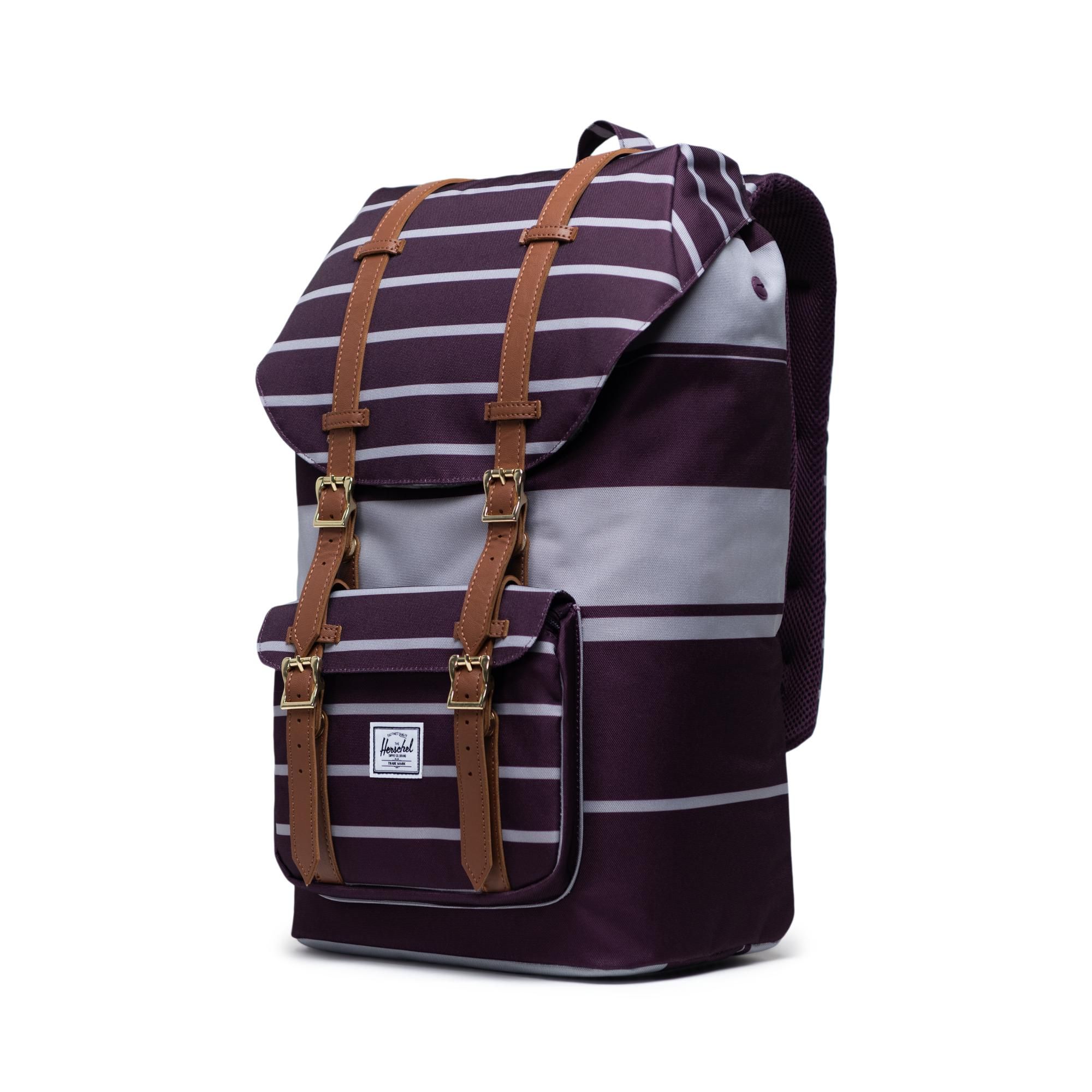  Herschel Little America | Large-Volume - Prep Stripe/Blackberry Wine 