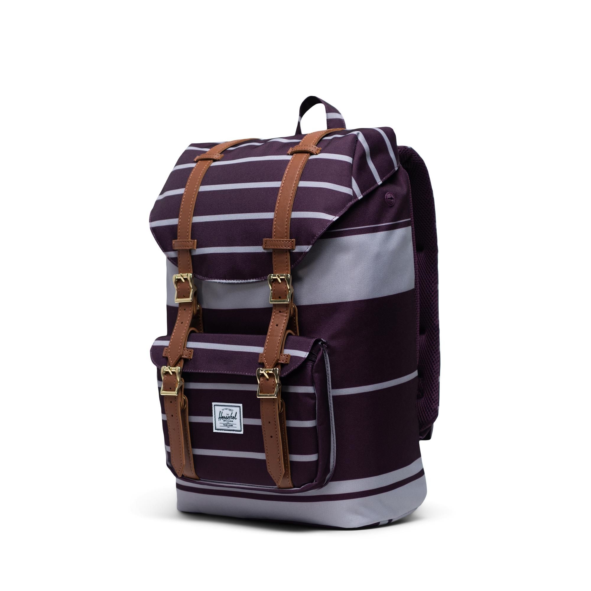  Herschel Little America | Mid-Volume - Prep Stripe/Blackberry Wine 