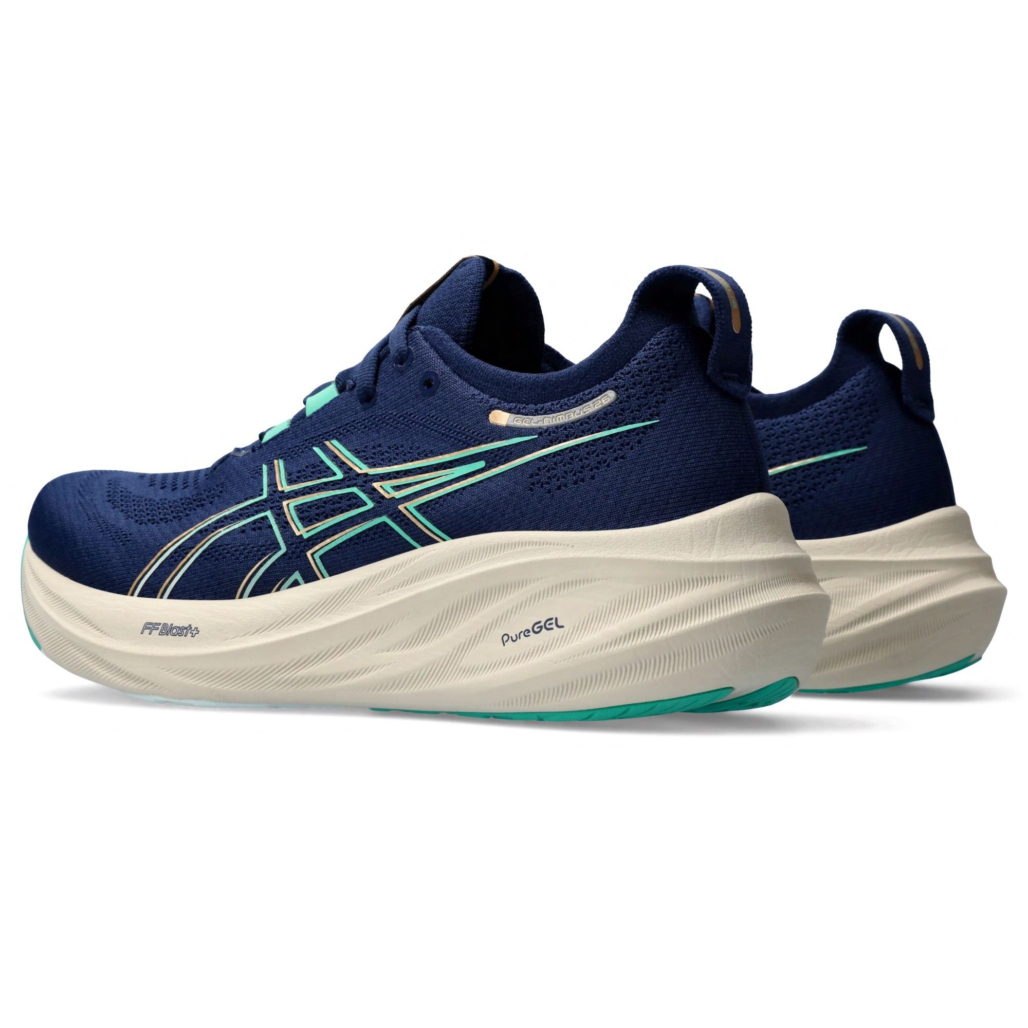  ASICS GEL-NIMBUS 26 - Blue Expanse / Aurora Green 