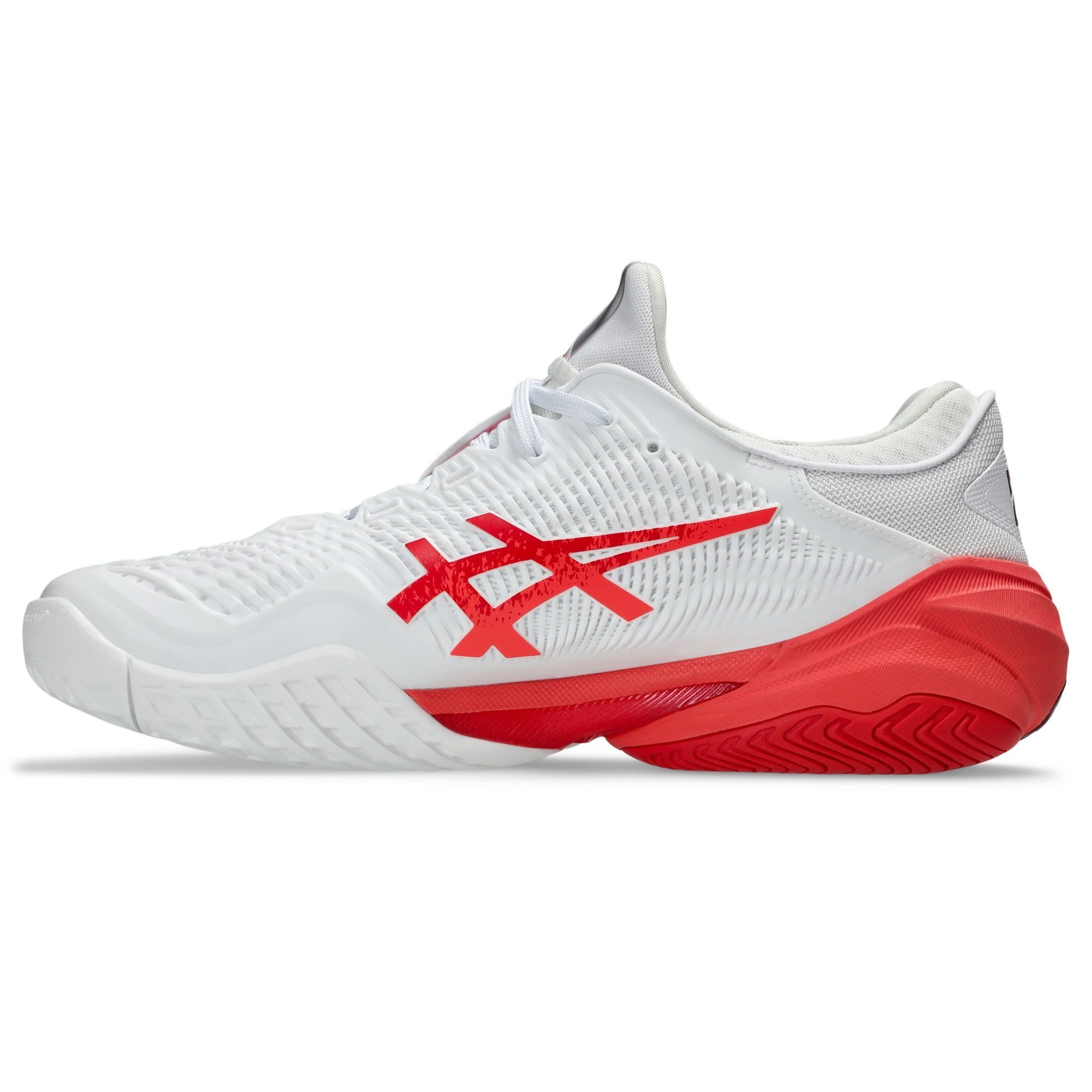  ASICS COURT FF 3 NOVAK - White / Electric Red 