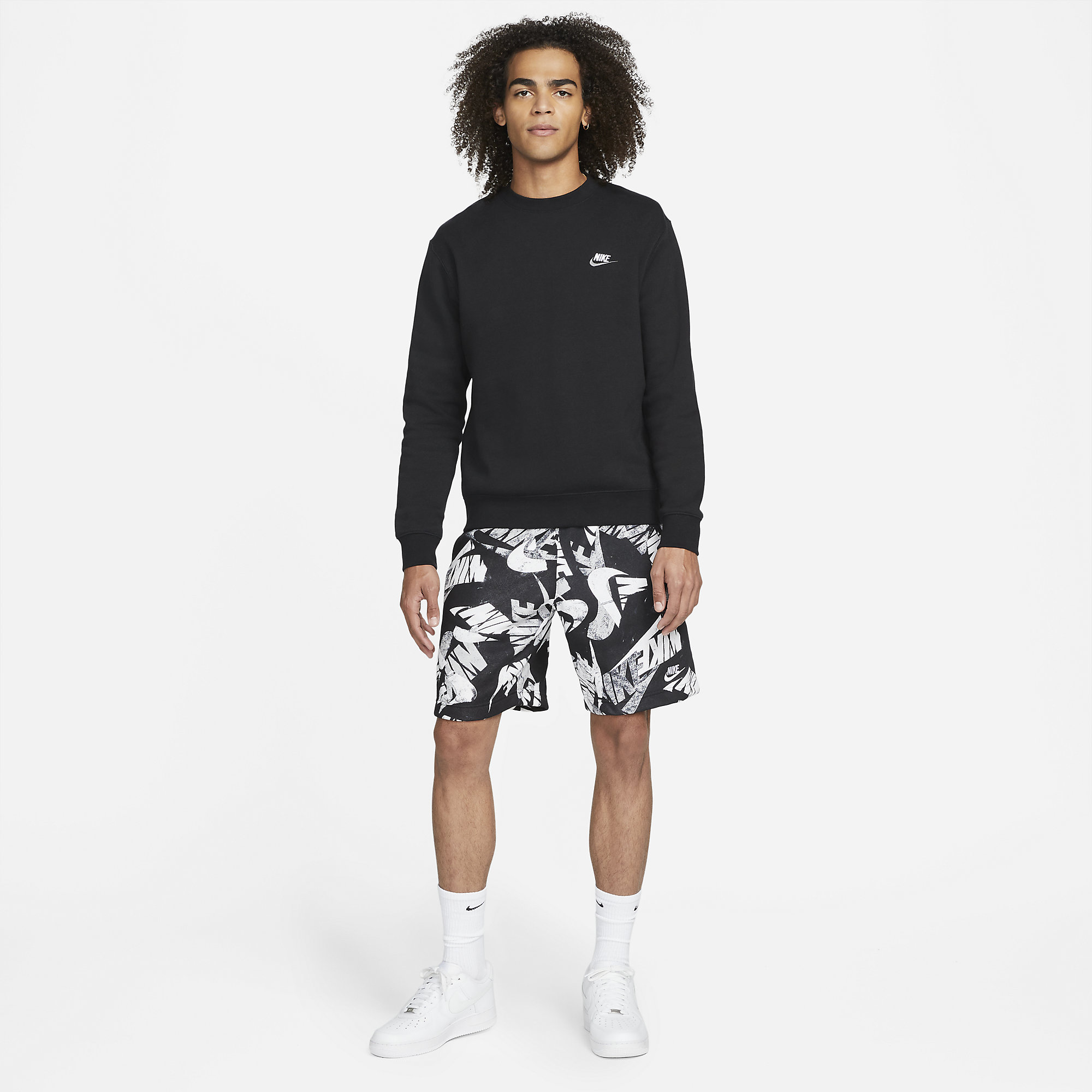 nike sportswear allover print shorts