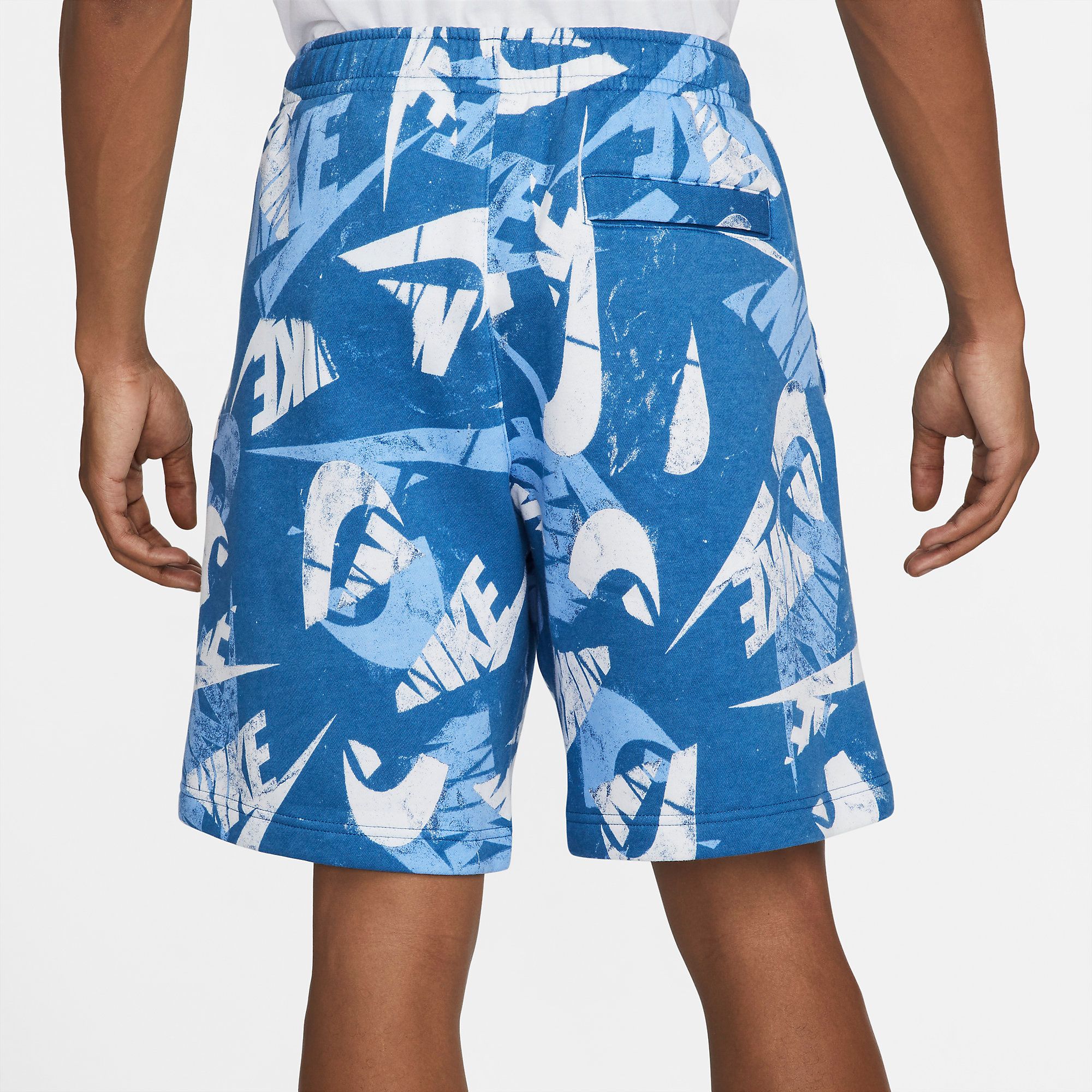  Nike Sportswear Essentials+ All-Over Print Shorts - Marina Blue 