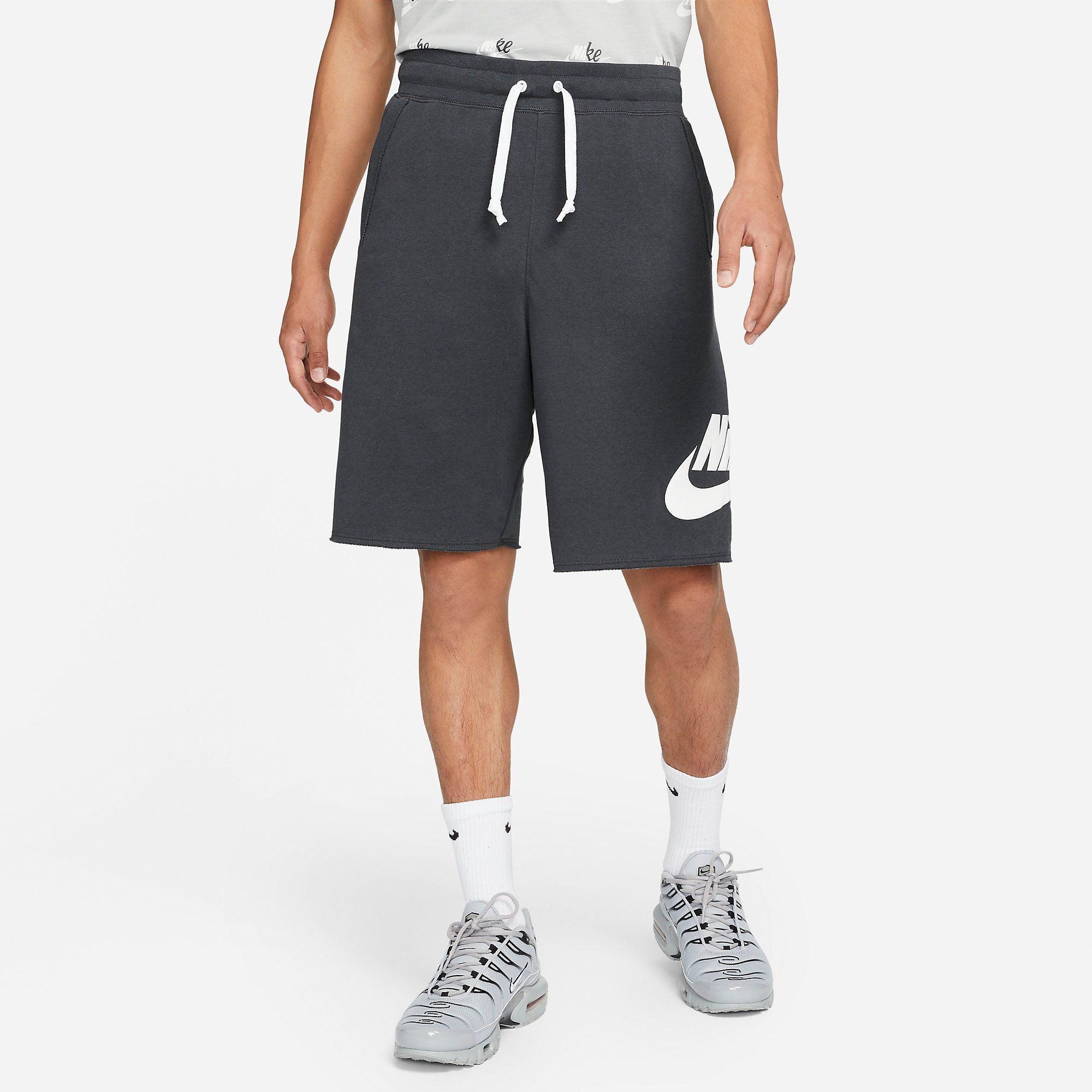  Nike French Terry Shorts - Dark Grey 