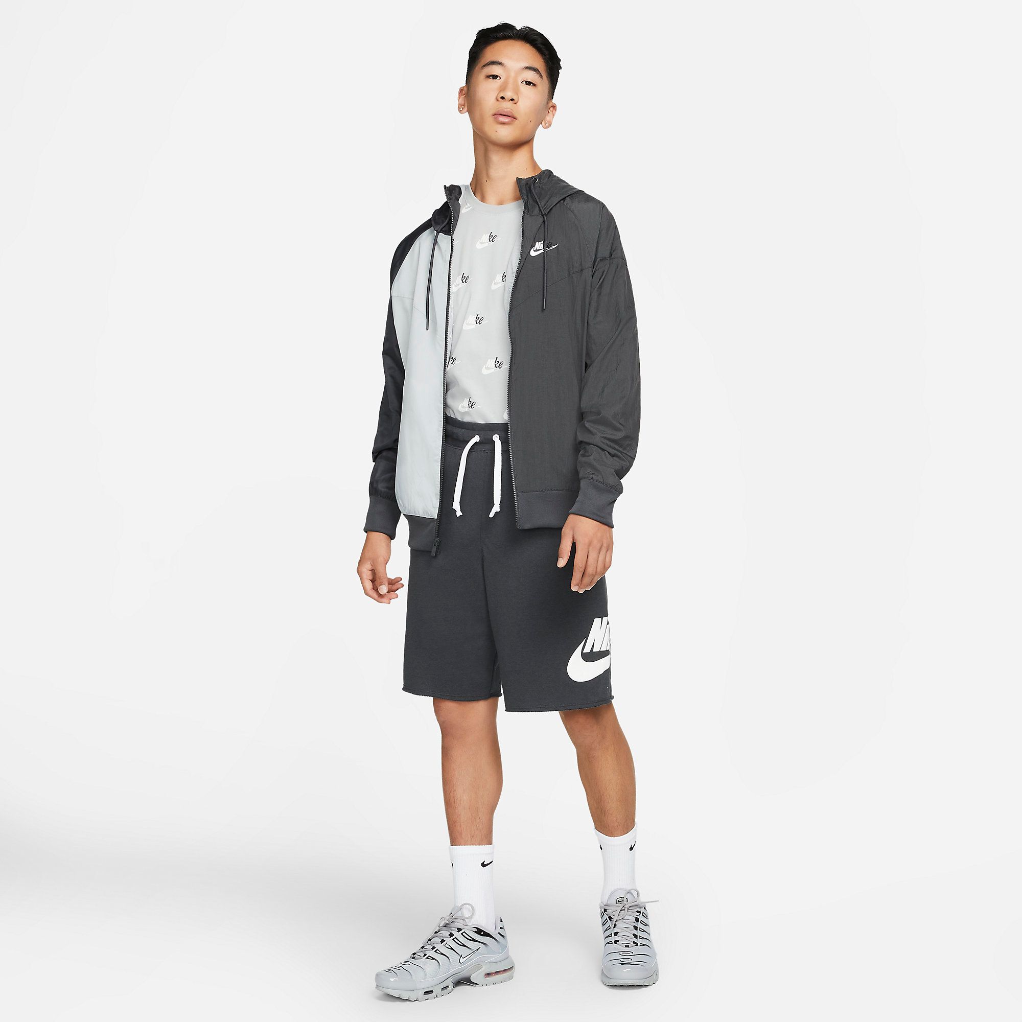  Nike French Terry Shorts - Dark Grey 