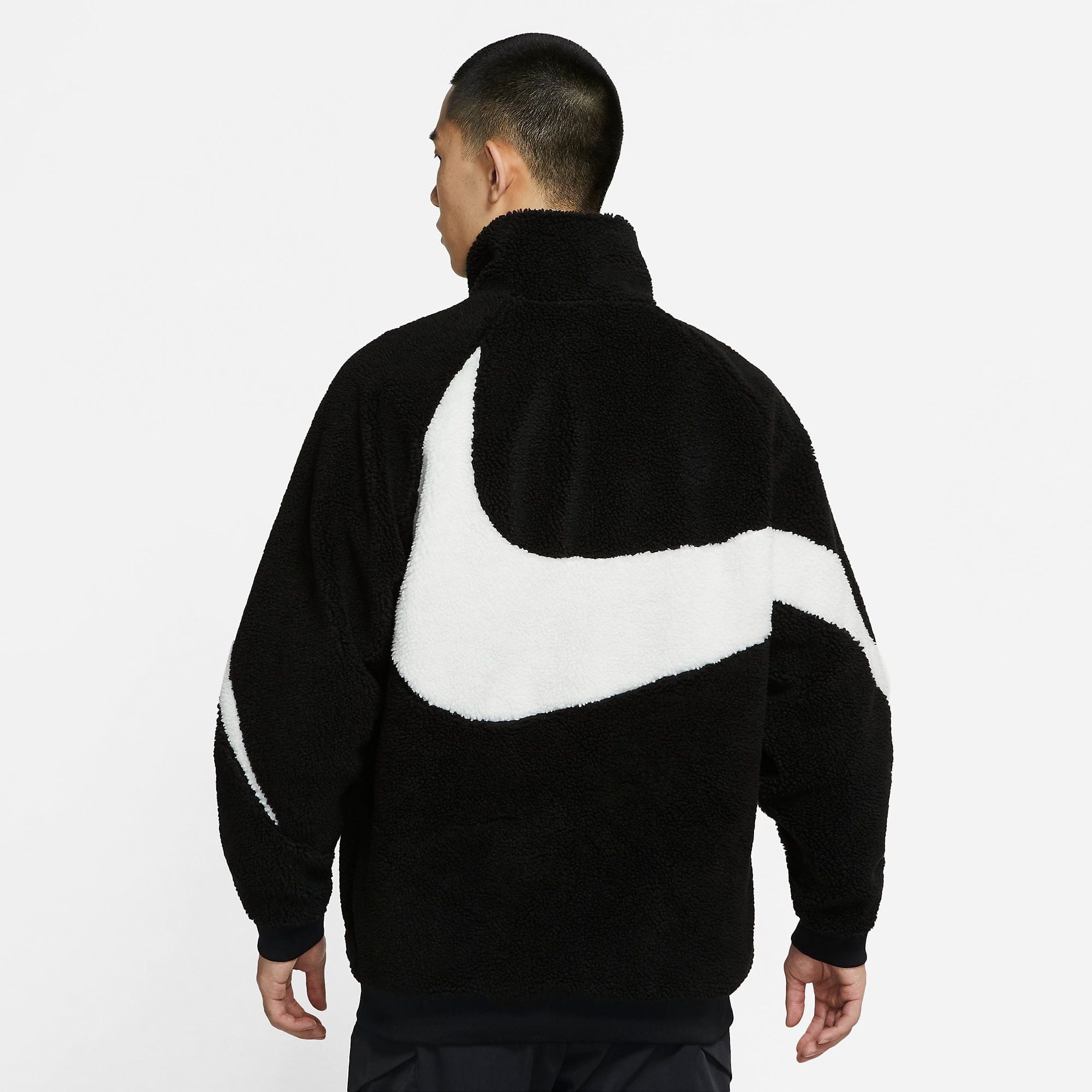  Nike Sportswear Swoosh Full-Zip Reversible Jacket - Black 