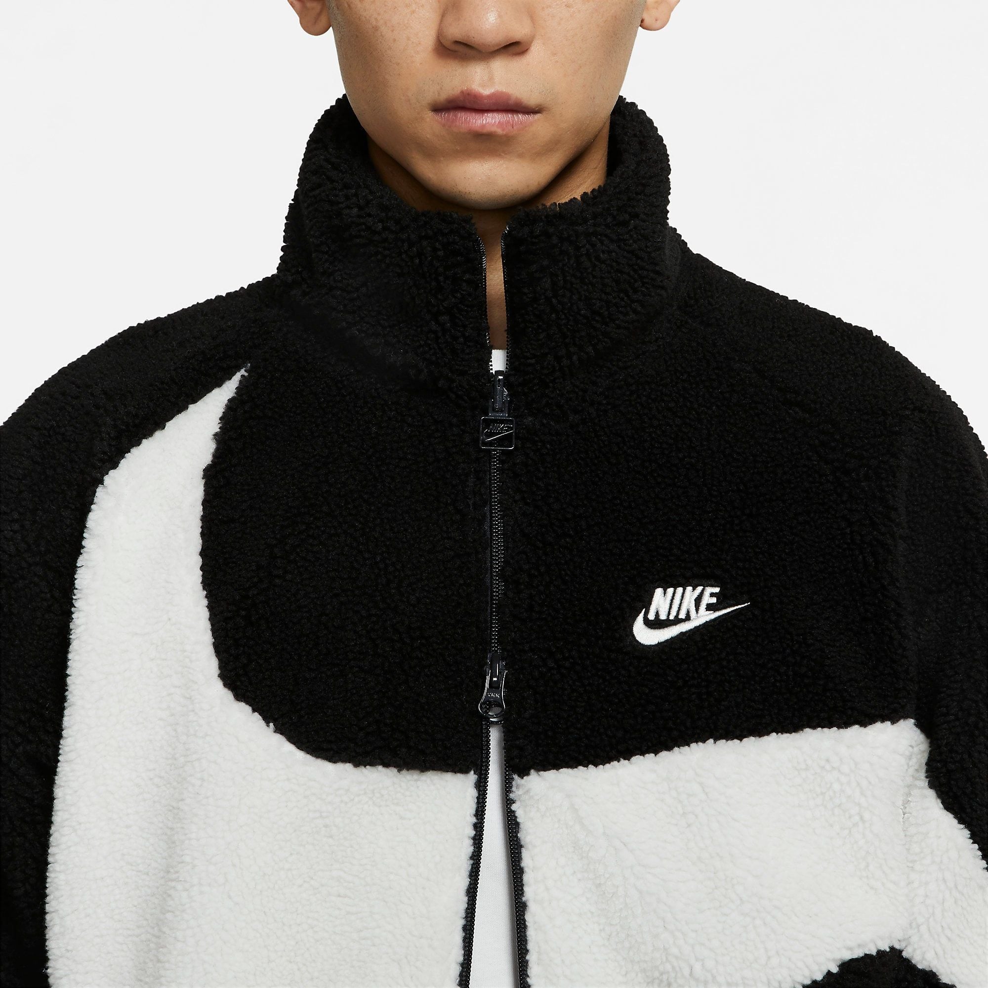  Nike Sportswear Swoosh Full-Zip Reversible Jacket - Black 