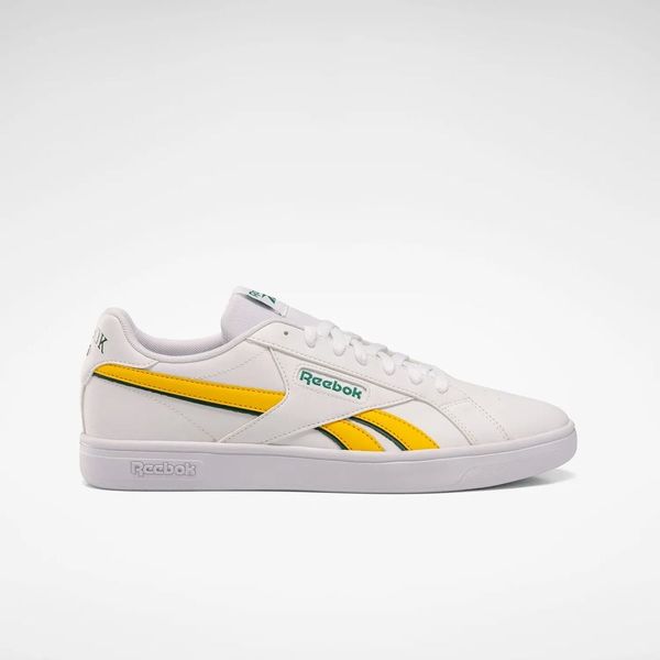  Reebok Court Retro - Cloud White / Bright Yellow / Dark Green 