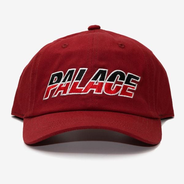  Palace Split Logo Hat - Maroon 