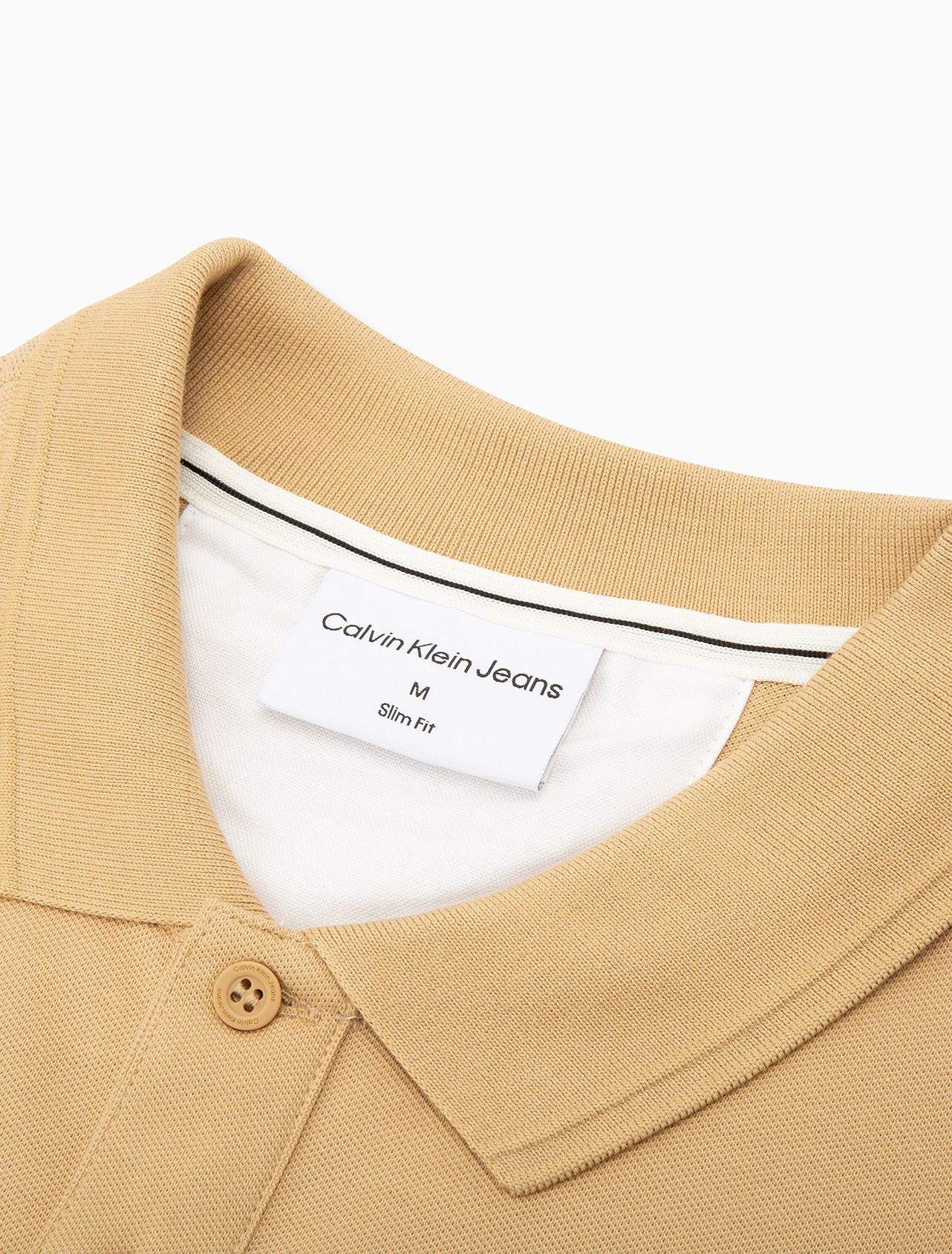 Calvin Klein Jeans Mesh Polo Shirt - Camel (Slim) – Online Sneaker Store