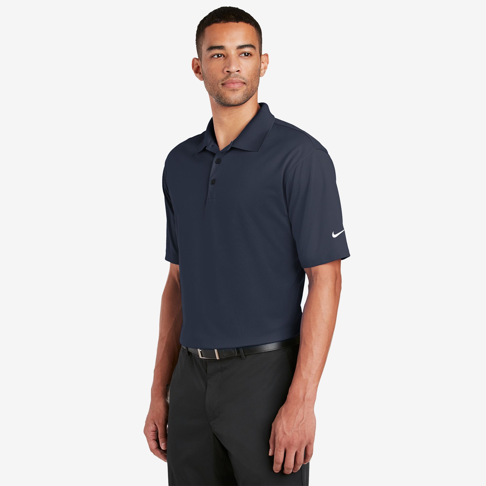  Nike Dri-FIT Micro Pique Golf Polo - Navy 