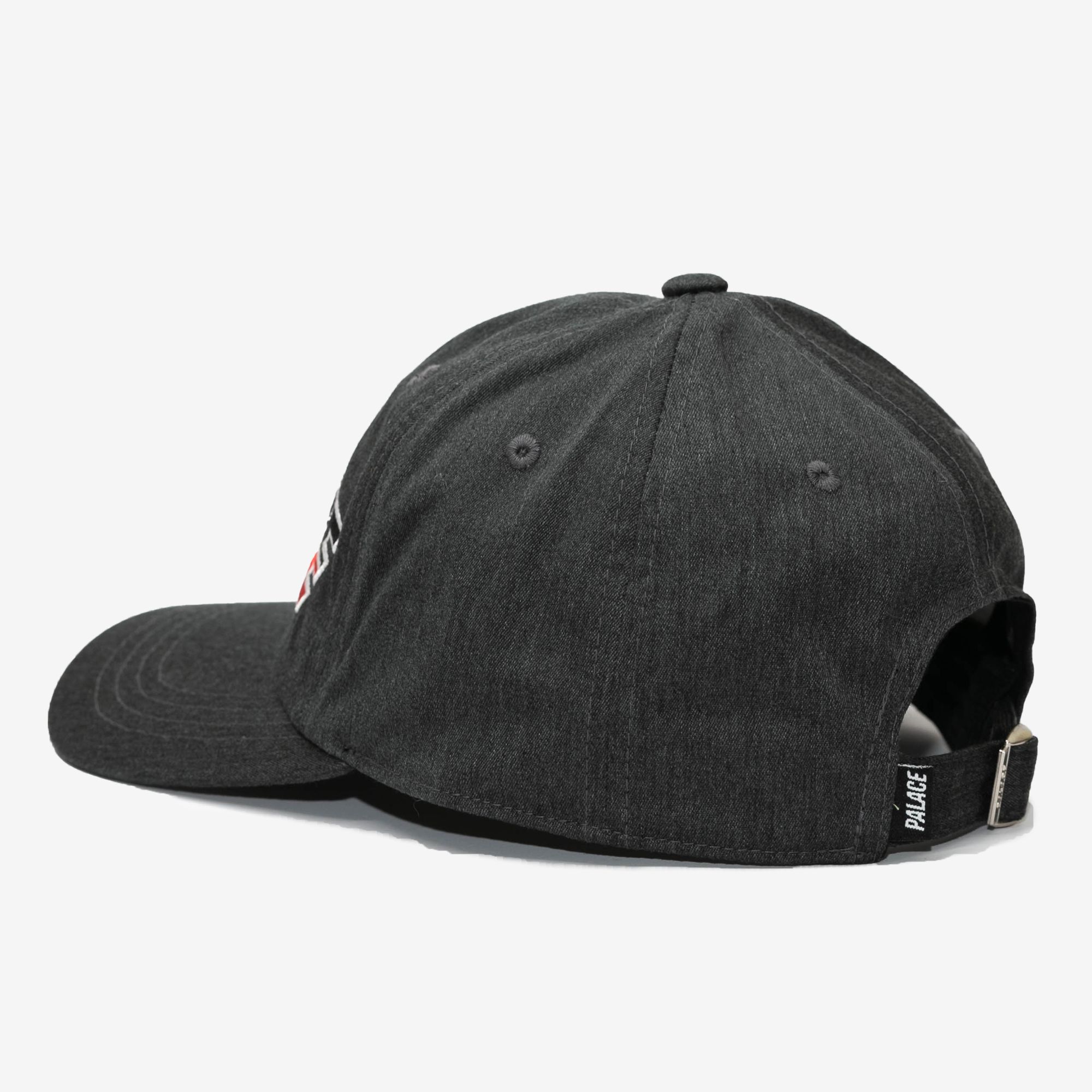  Palace Split Logo Hat - Black Denim 