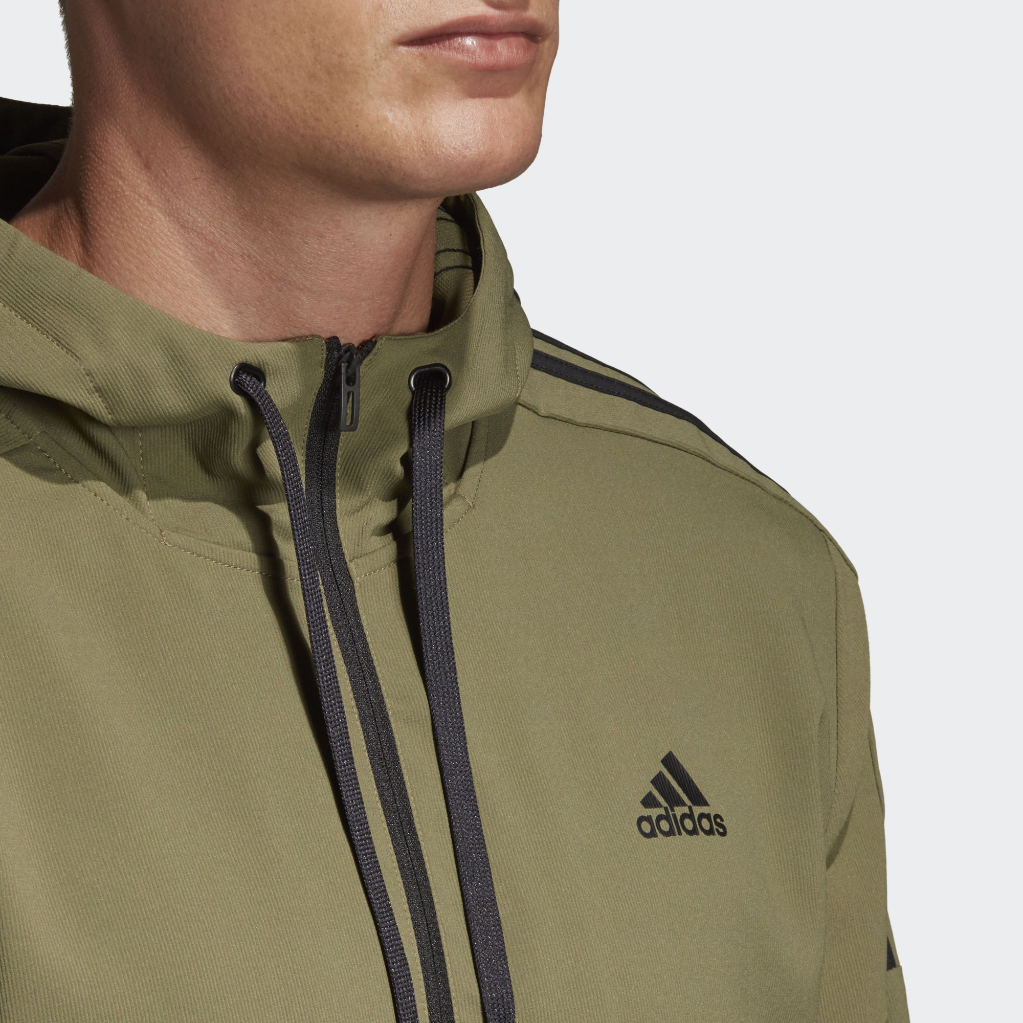  adidas Sport ID Woven Anorak - Raw Khaki 