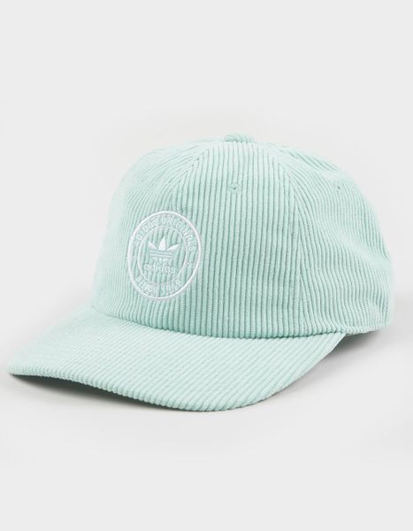  adidas Resort Cord Strapback Hat - Light Green 