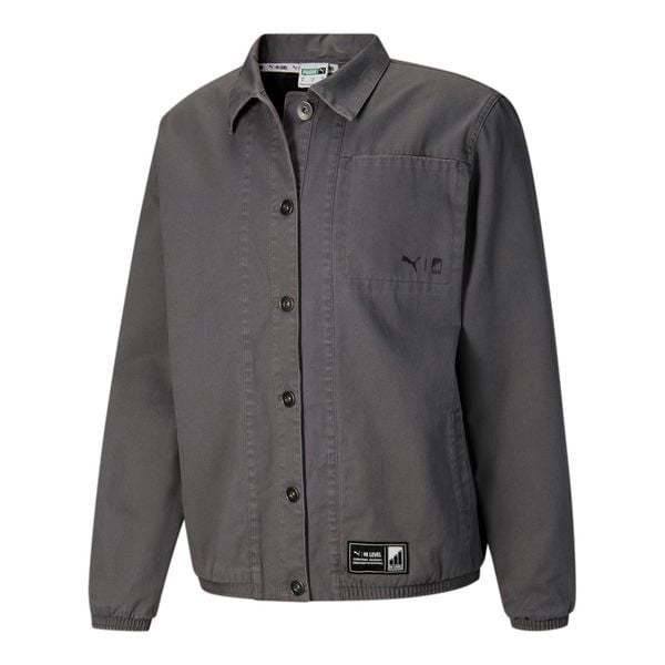  Puma Cordae X Button Up Jacket - Grey 