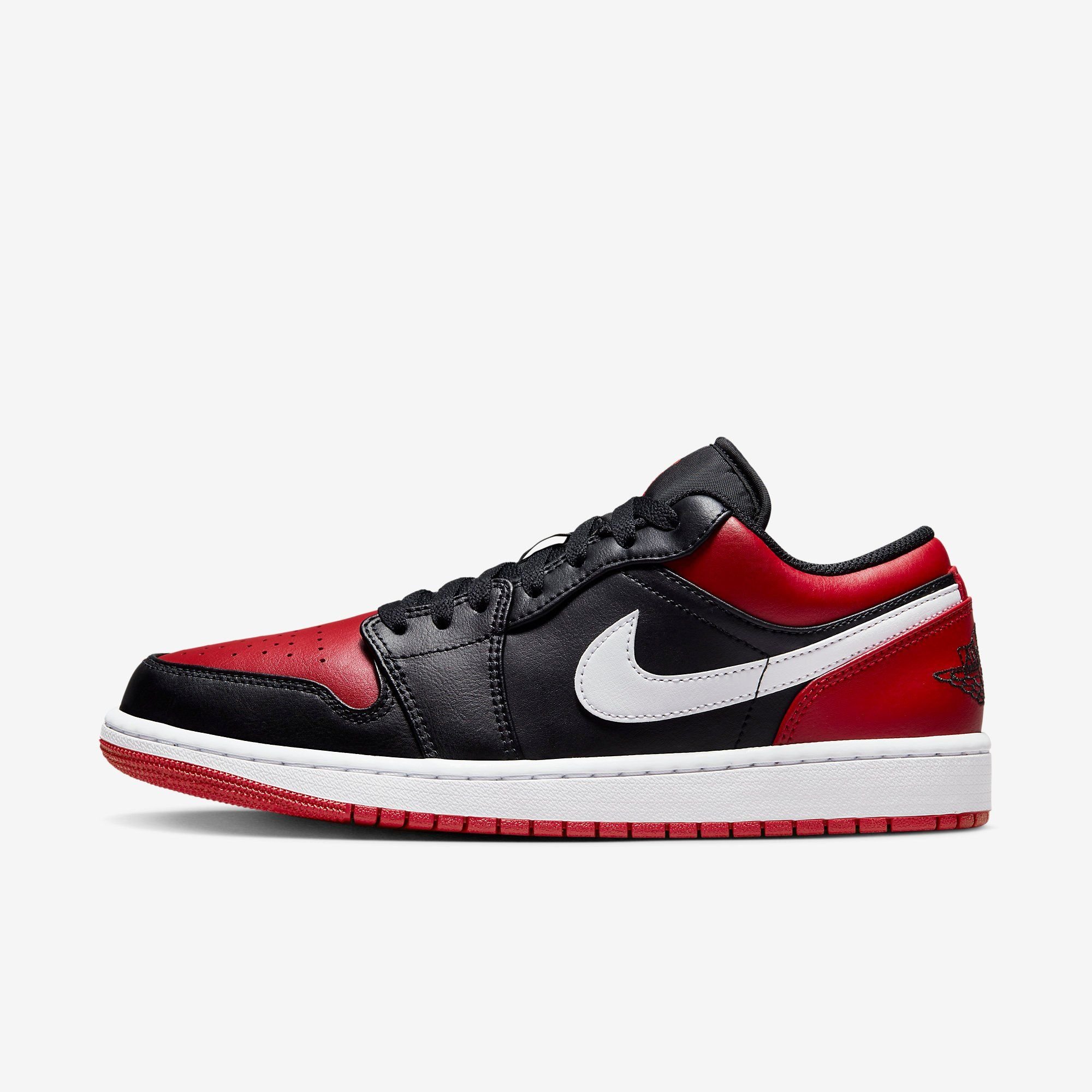  Air Jordan 1 Low - Black / Gym Red 