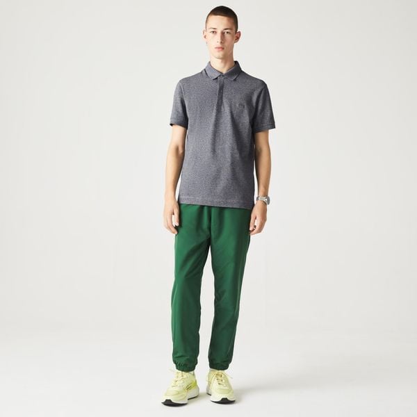  Lacoste Paris Polo Shirt Regular Fit Stretch Cotton Piqué - Grey 