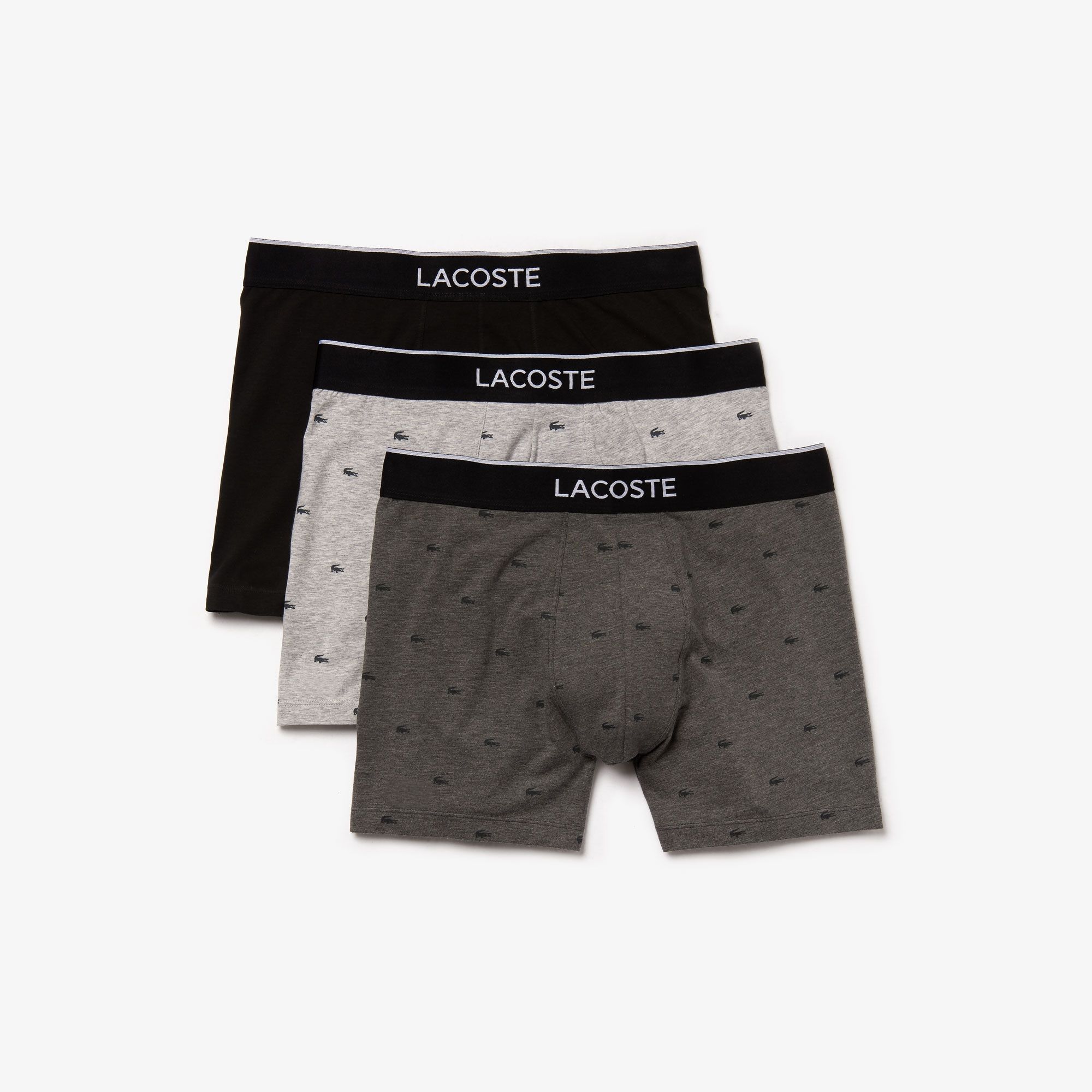  Lacoste Branded Waist Long Stretch Cotton Boxer Brief (1 quần) 