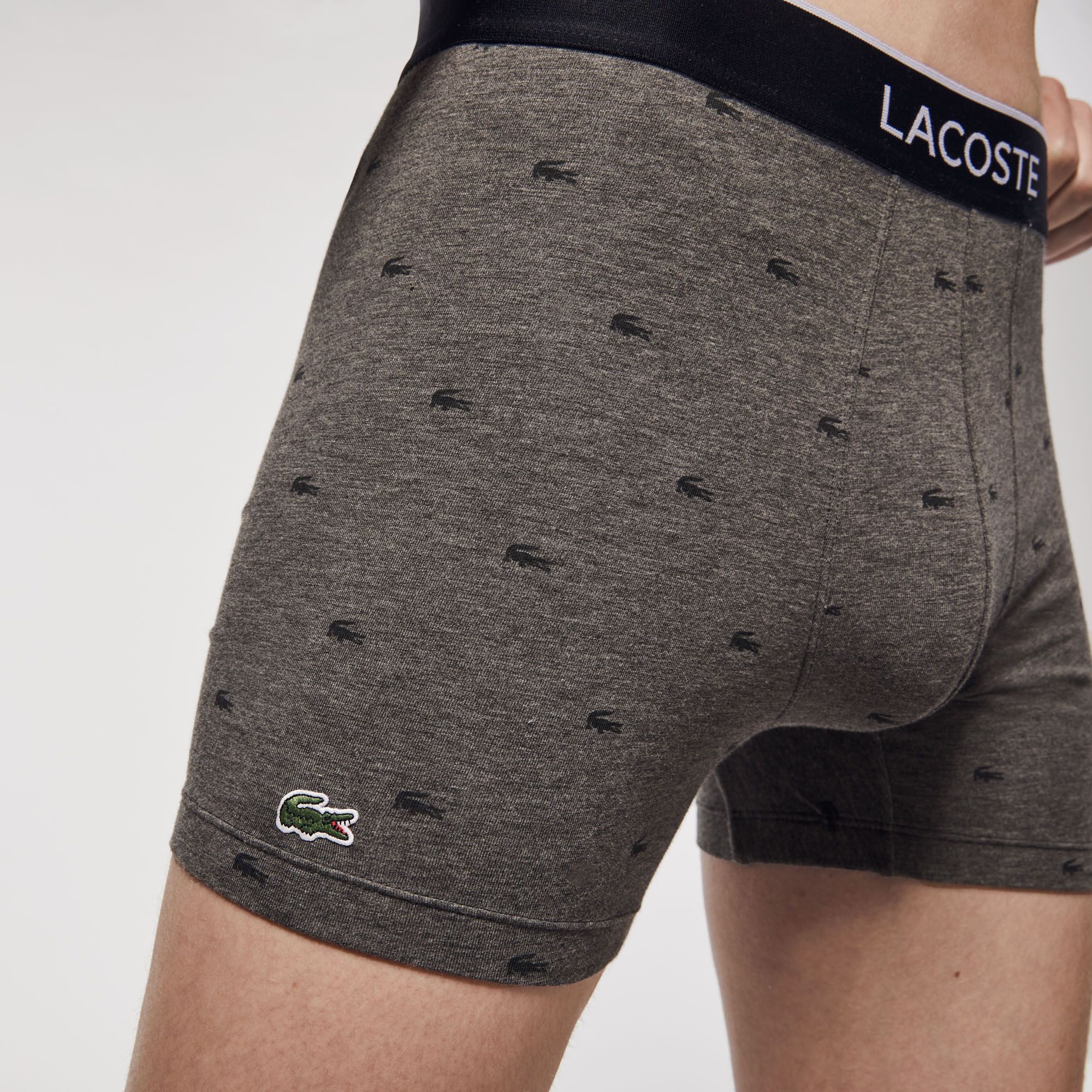  Lacoste Branded Waist Long Stretch Cotton Boxer Brief (1 quần) 