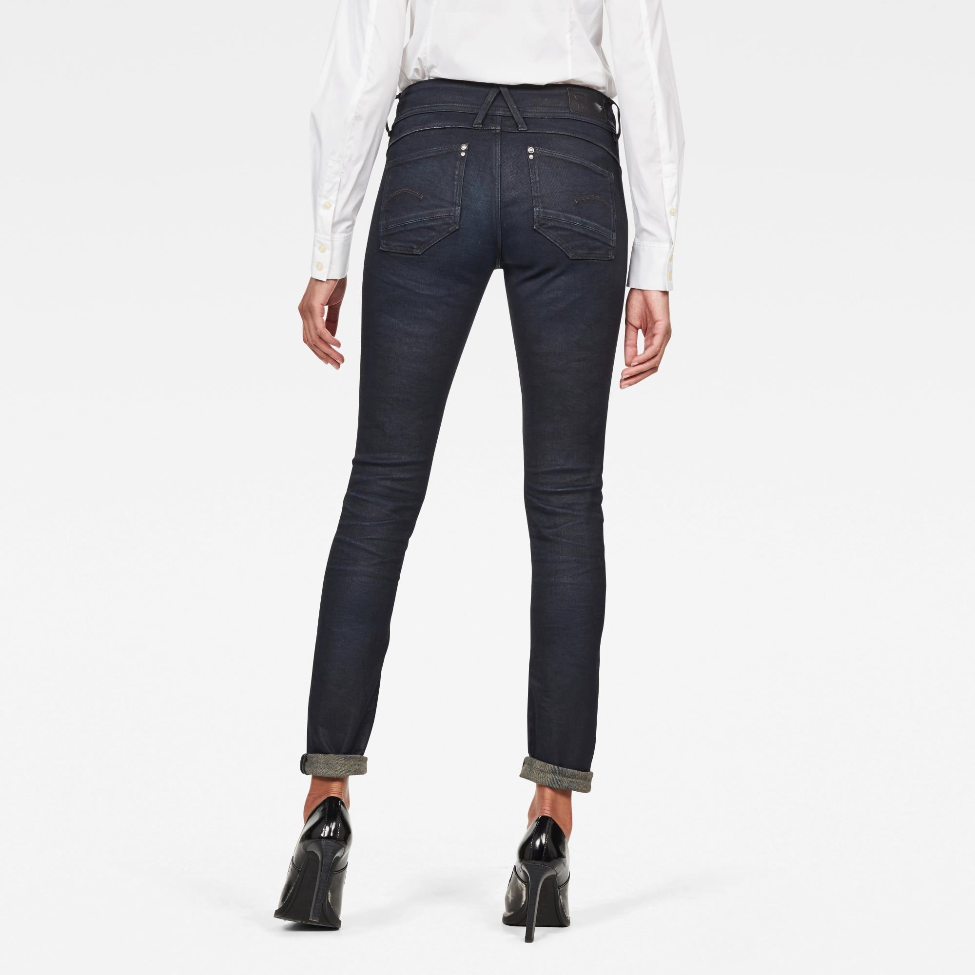  G-Star RAW® Lynn Biker Mid Skinny Jeans 