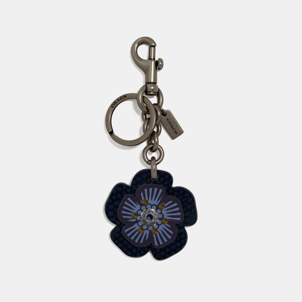  Coach Biker Rivet Tea Rose Bag Charm 