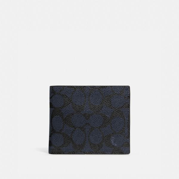  Coach 3 In 1 Wallet In Signature Canvas - Midnight 
