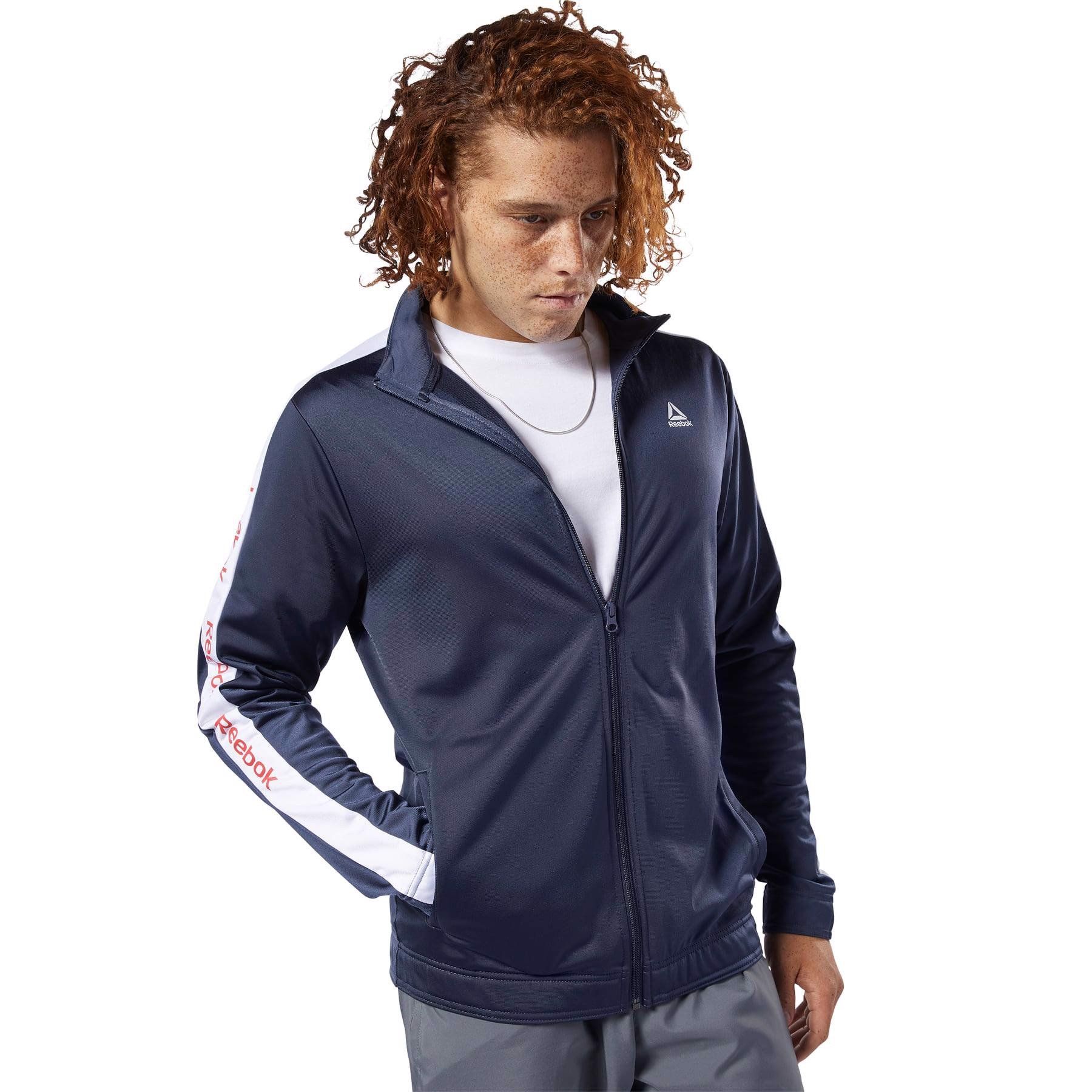  Reebok Essentials Linear Logo Track Jacket - Heritage Navy 