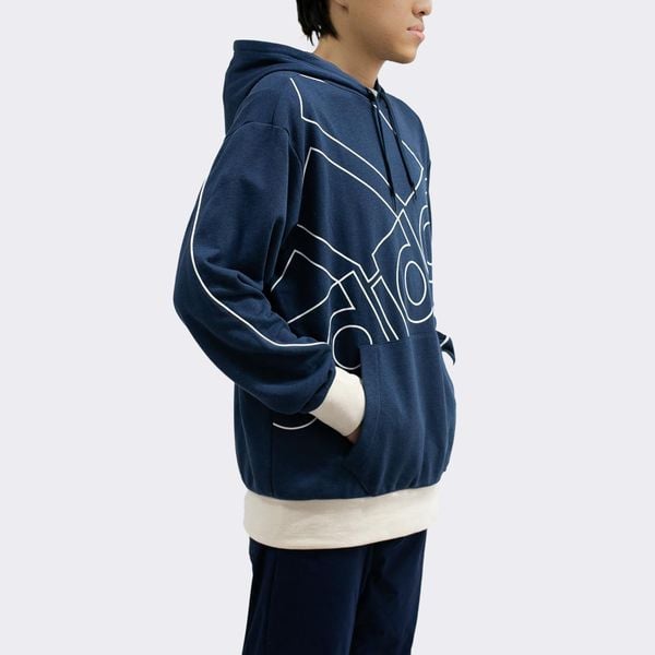  adidas Giant Logo Hoodie - Crew Navy / Beige 