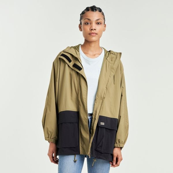  Levi's Hooded Nylon Windbreaker - Olive 