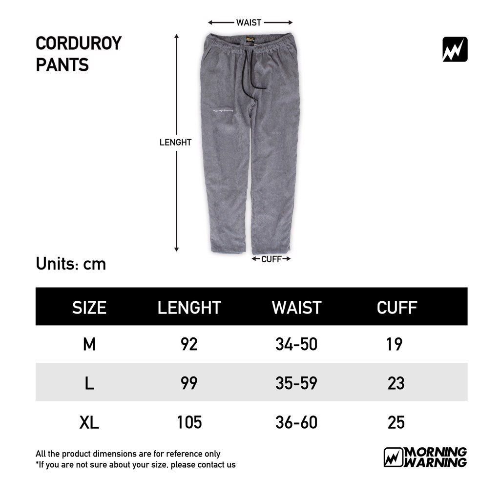  Corduroy Pants - Gray 