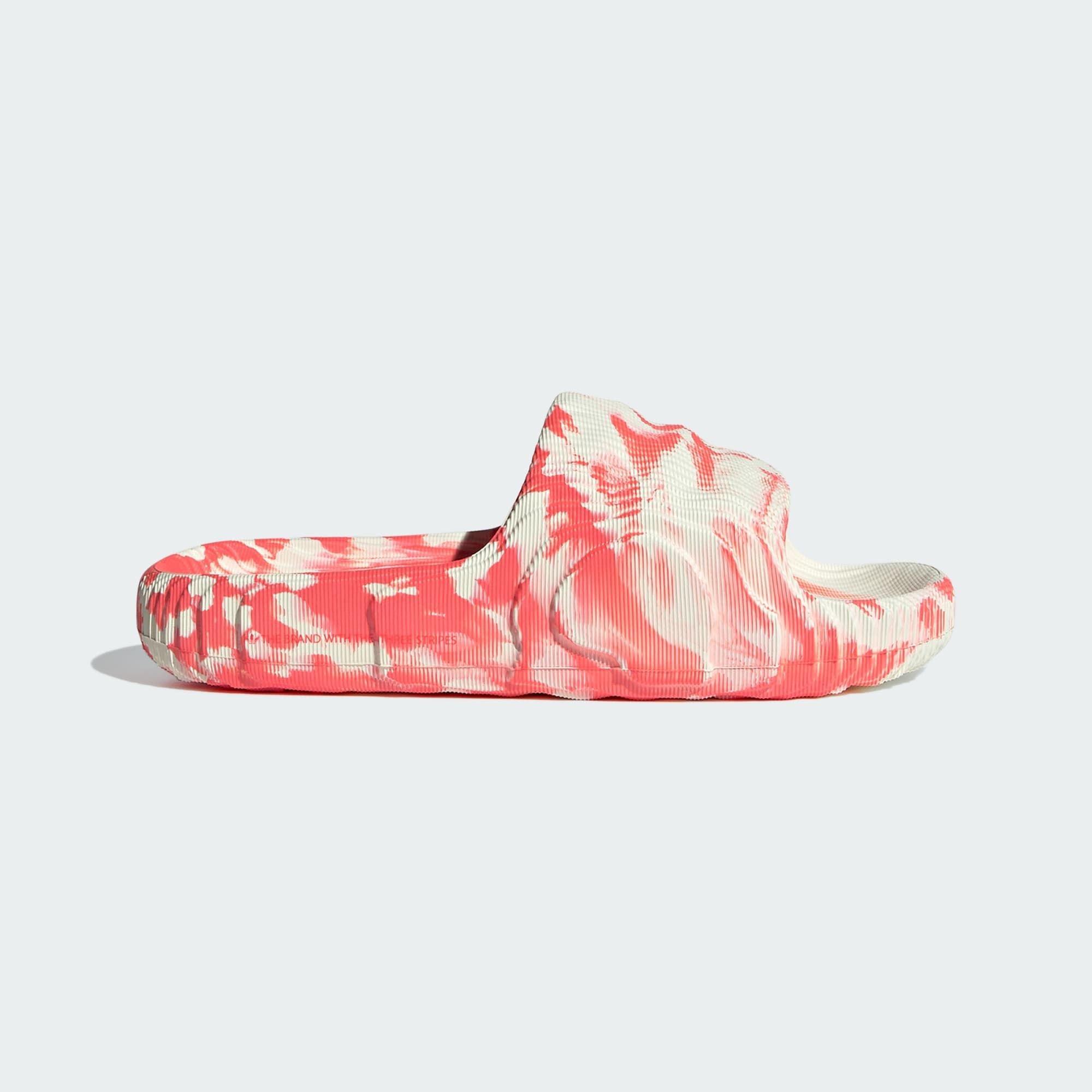  adidas Adilette 22 - Ivory / Solar Red 