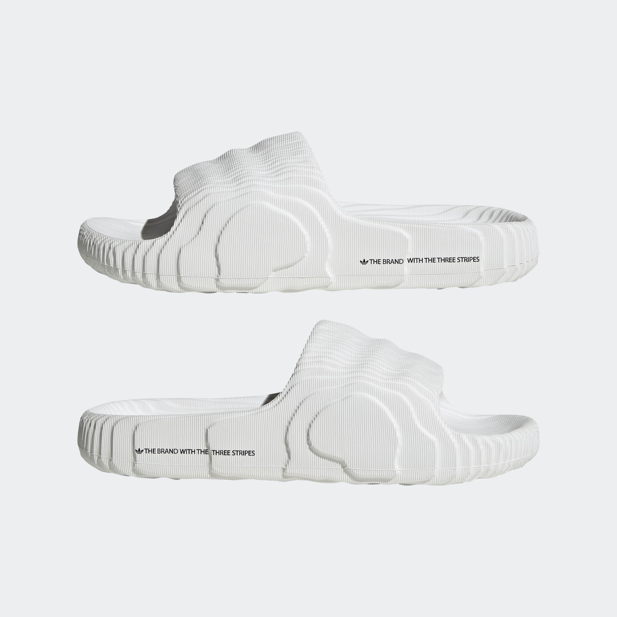  adidas Adilette 22 Slides - Crystal White 