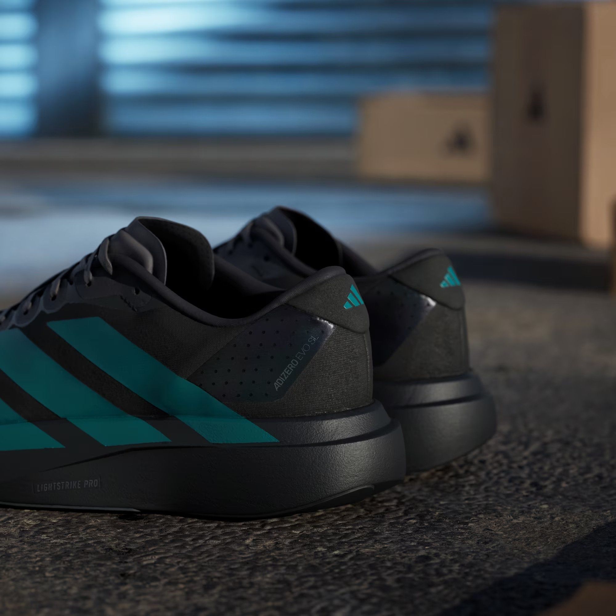  adidas Adizero EVO SL - Core Black / Pure Teal 