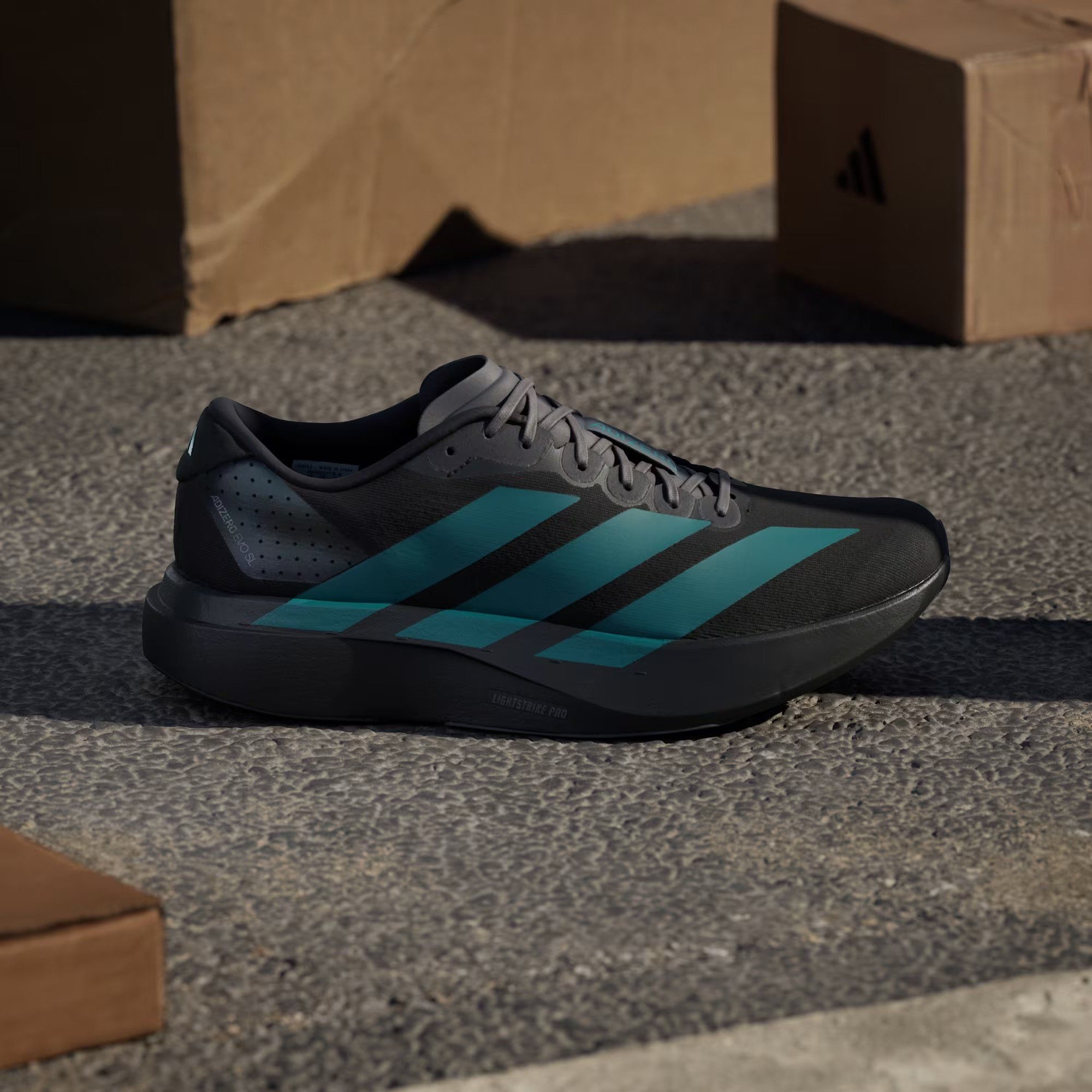  adidas Adizero EVO SL - Core Black / Pure Teal 