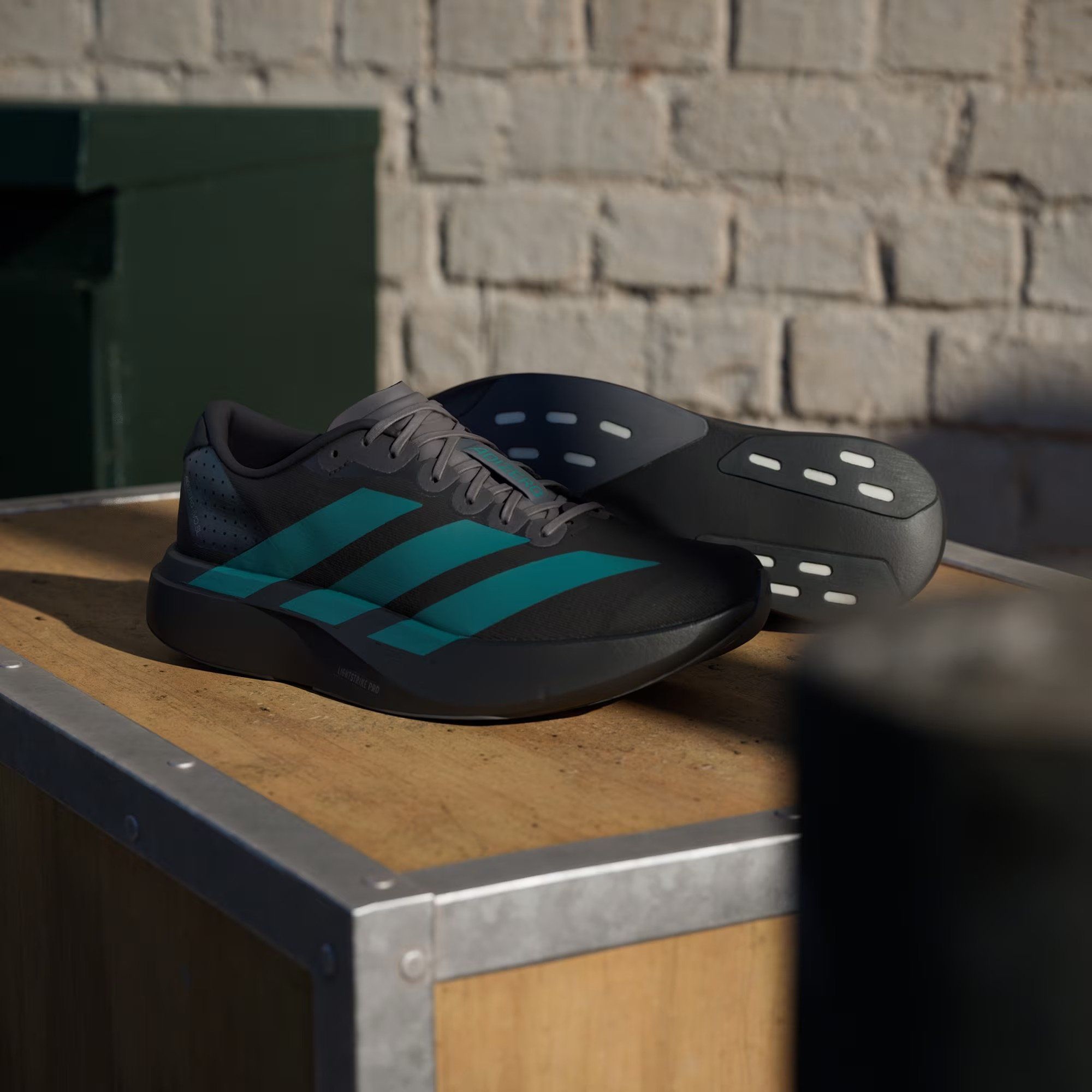  adidas Adizero EVO SL - Core Black / Pure Teal 