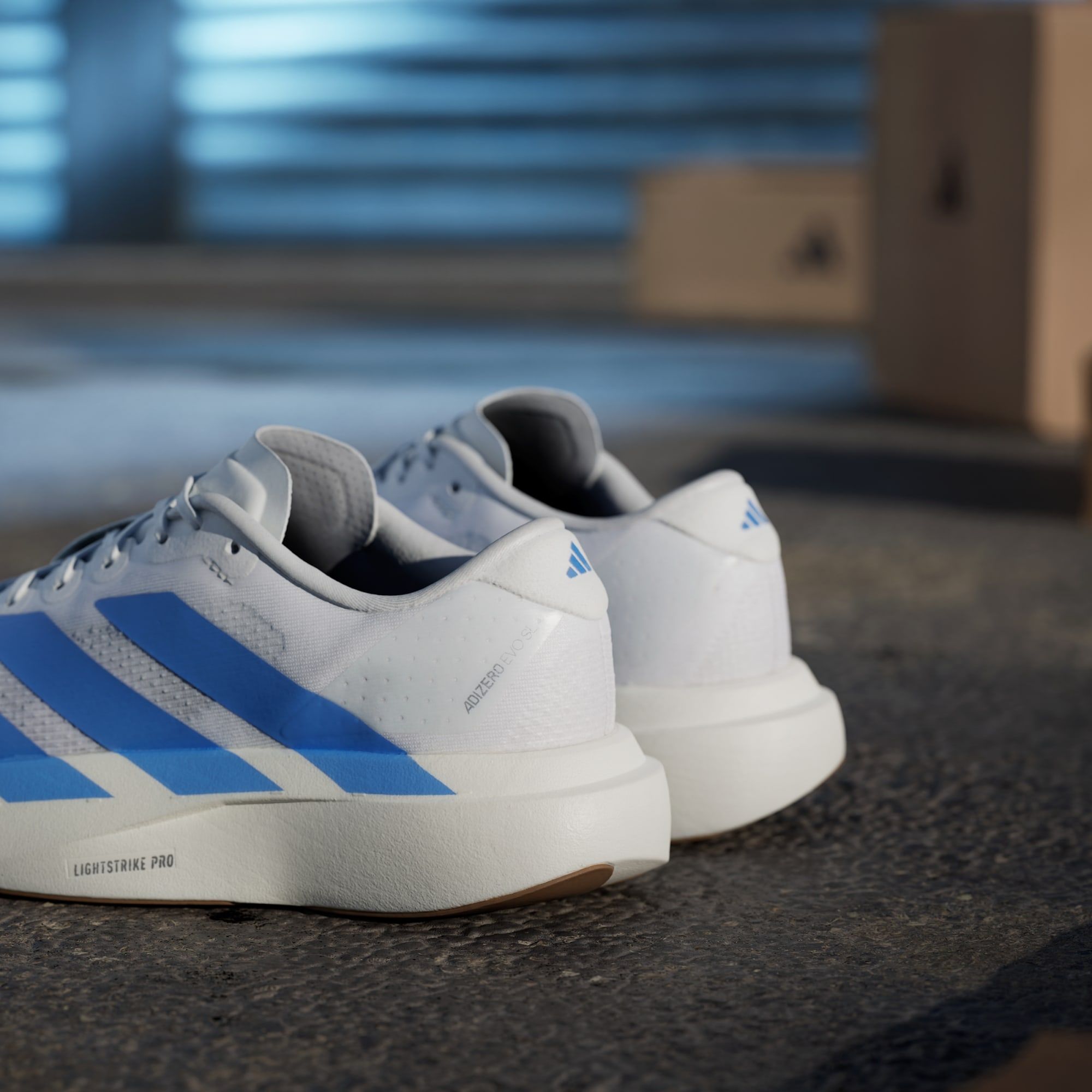  adidas Adizero EVO SL - Cloud White / Blue Fushion 