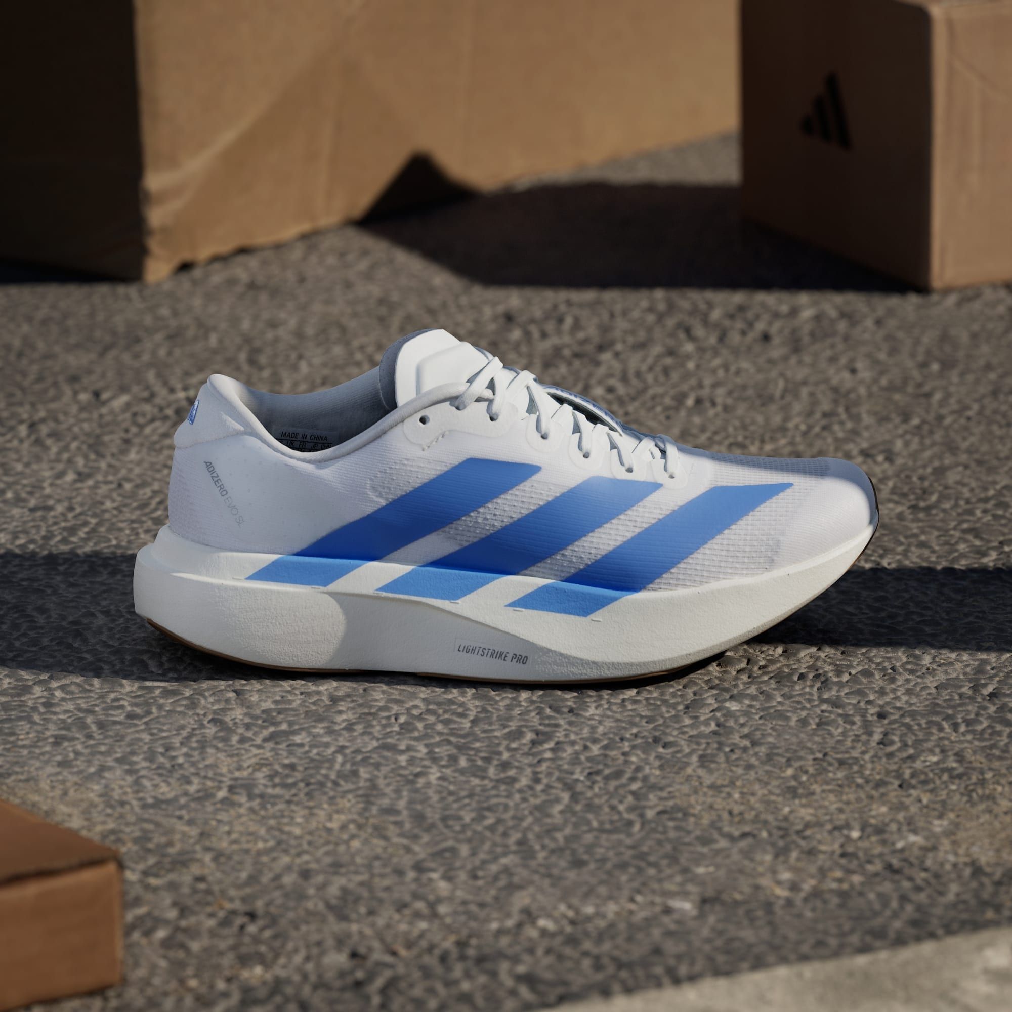  adidas Adizero EVO SL - Cloud White / Blue Fushion 