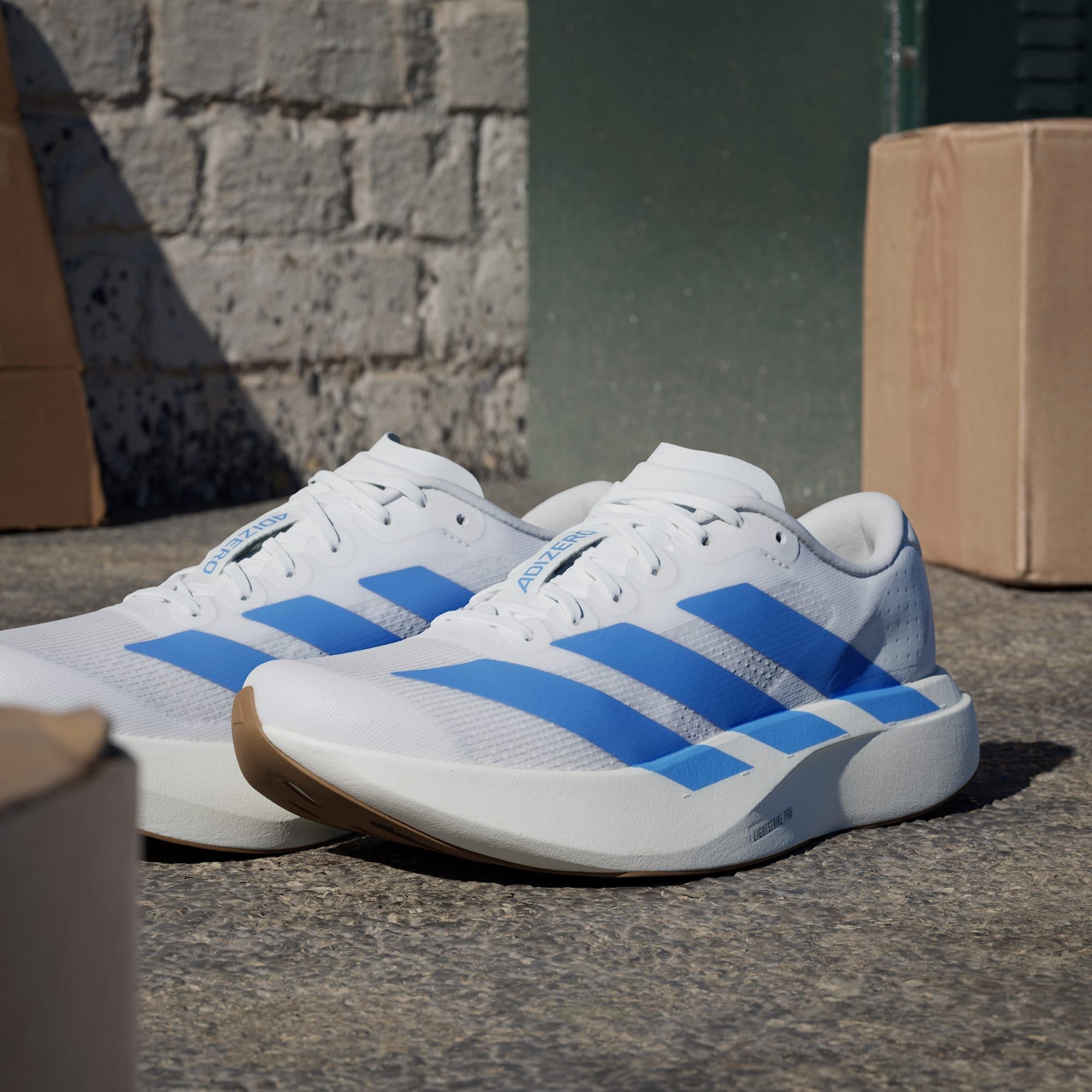  adidas Adizero EVO SL - Cloud White / Blue Fushion 