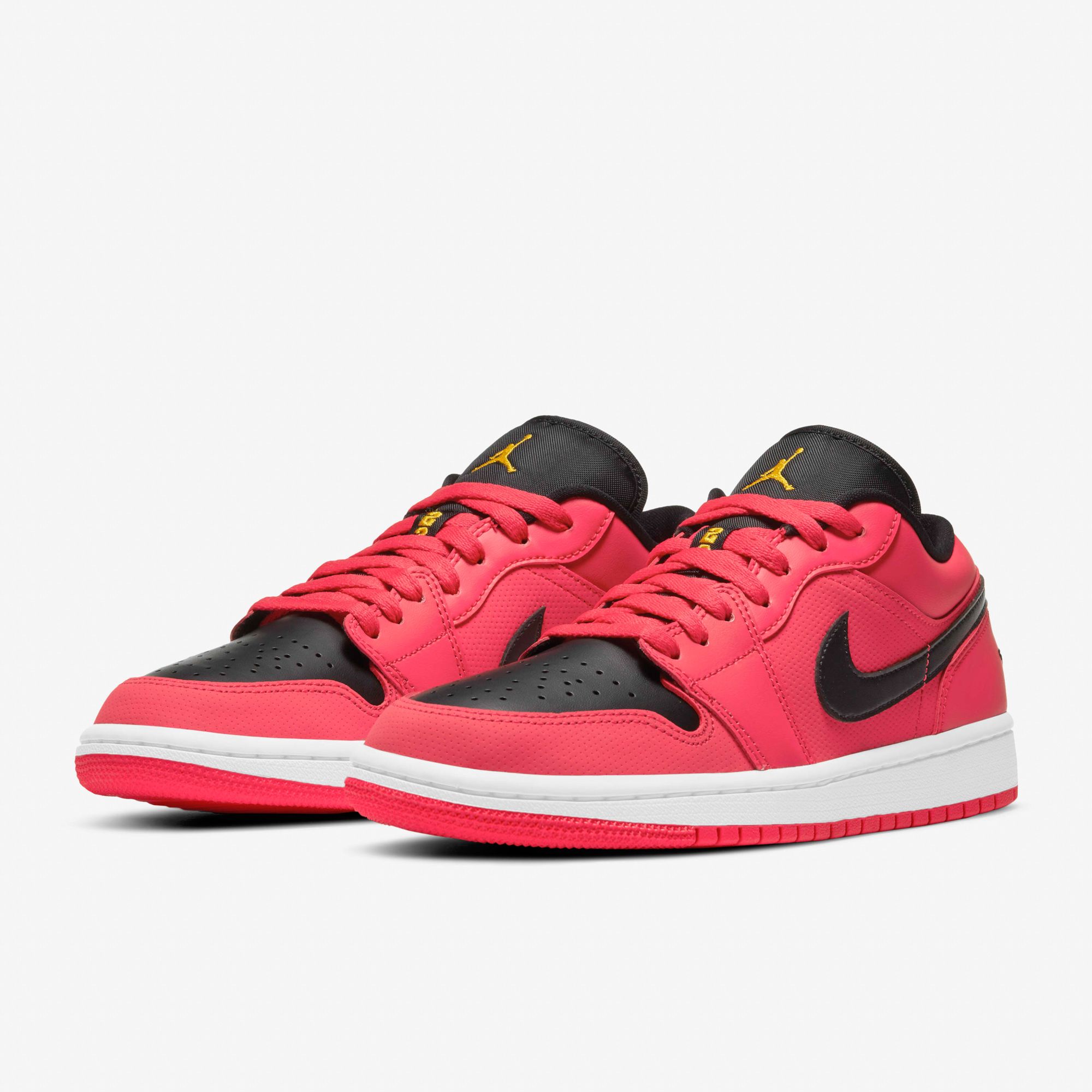  Air Jordan 1 Low WMNS - Siren Red/University Gold/Black 