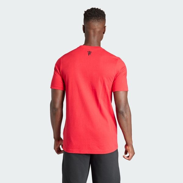  adidas Manchester United Essentials Trefoil Tee - Red 