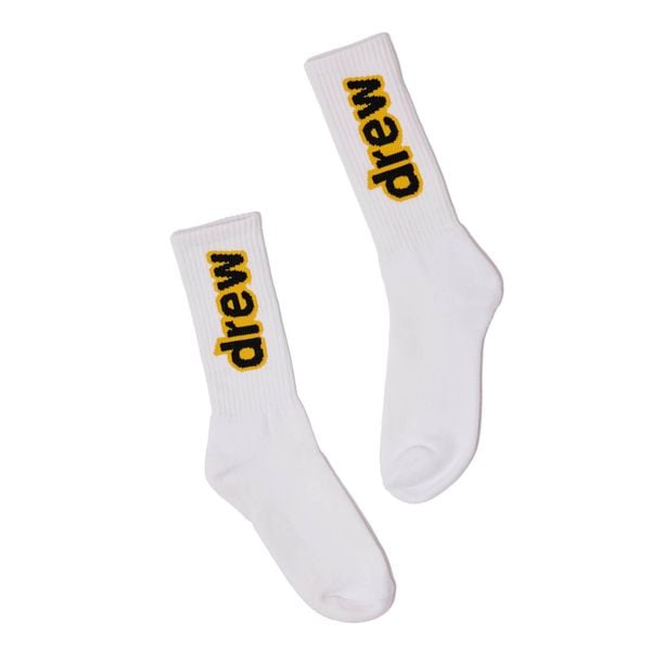  Drew House Secret Socks - White 