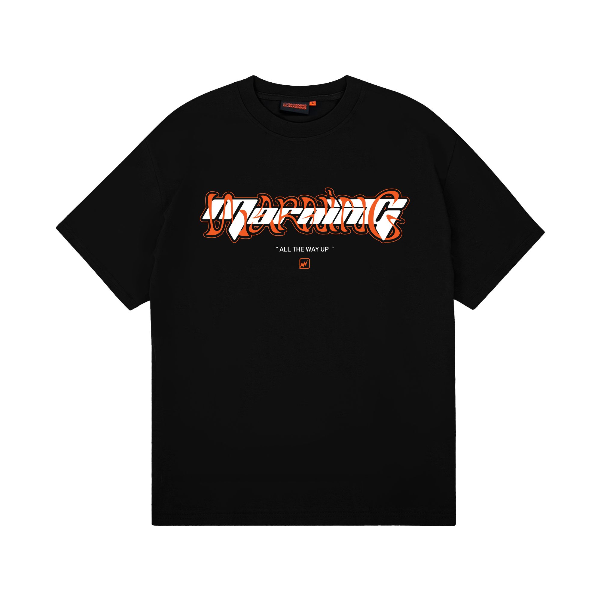  Orange Wave Tee - Black 
