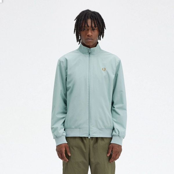  Fred Perry Brentham Jacket - Silver Blue 