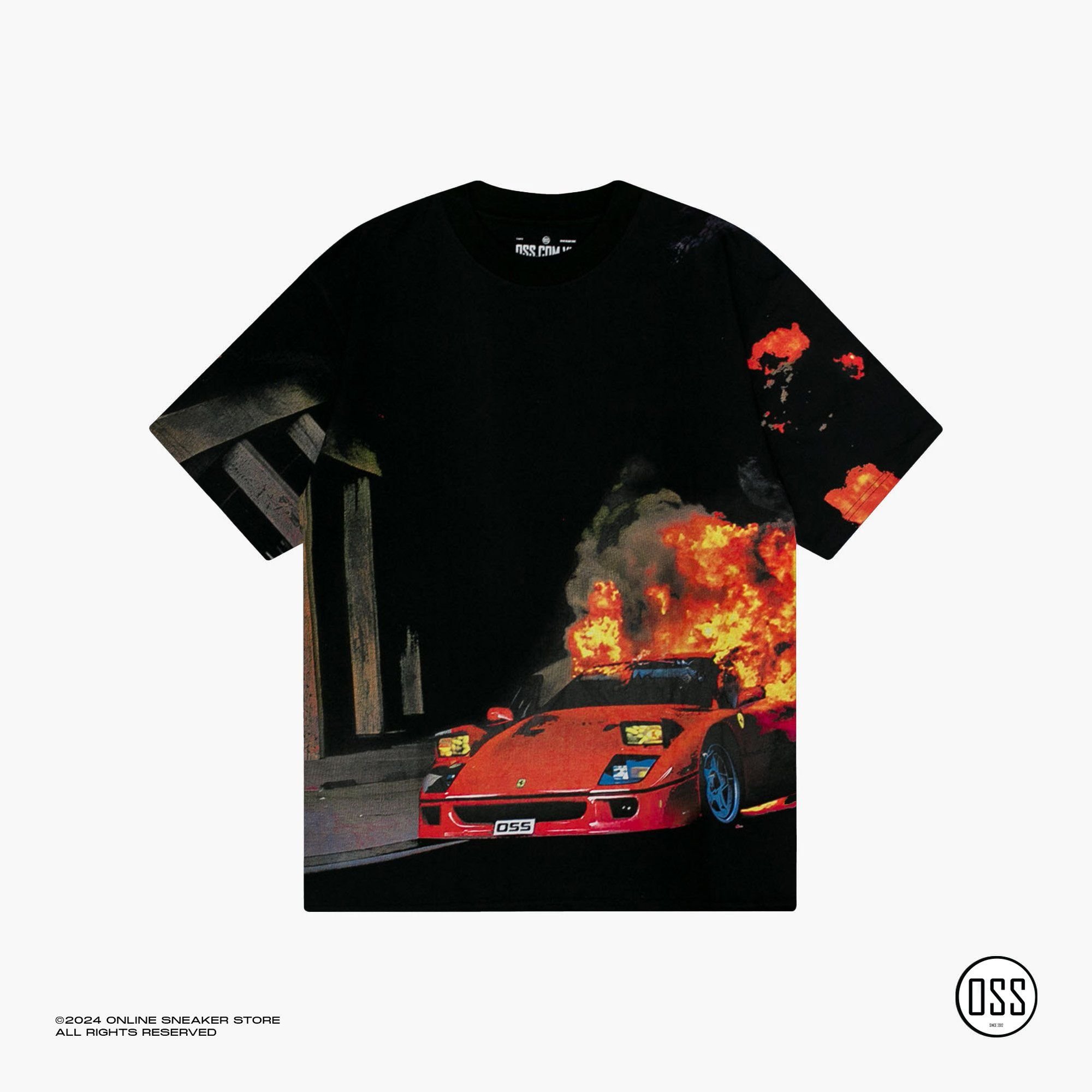  Burned F40 Tee - Black 