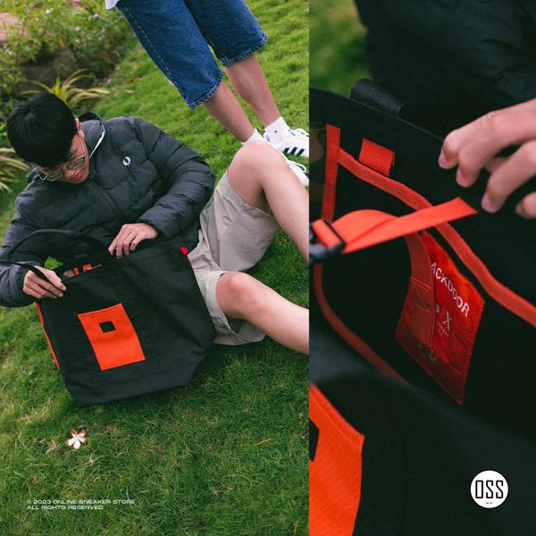  Herschel Bamfield Tote | Mid-Volume - Black/Orange 