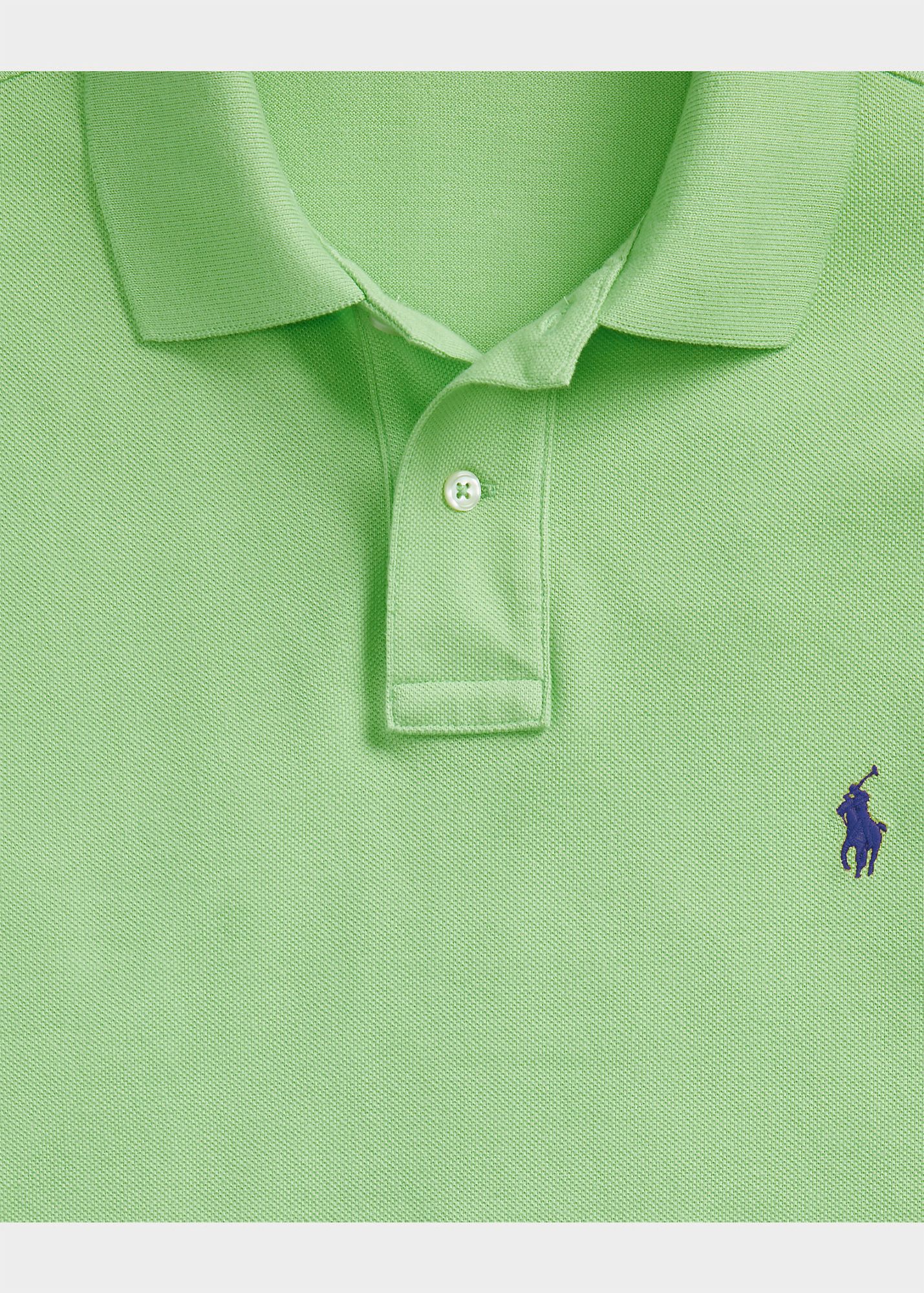  Ralph Lauren The Iconic Mesh Polo Shirt - Kiwi Lime (Slim) 