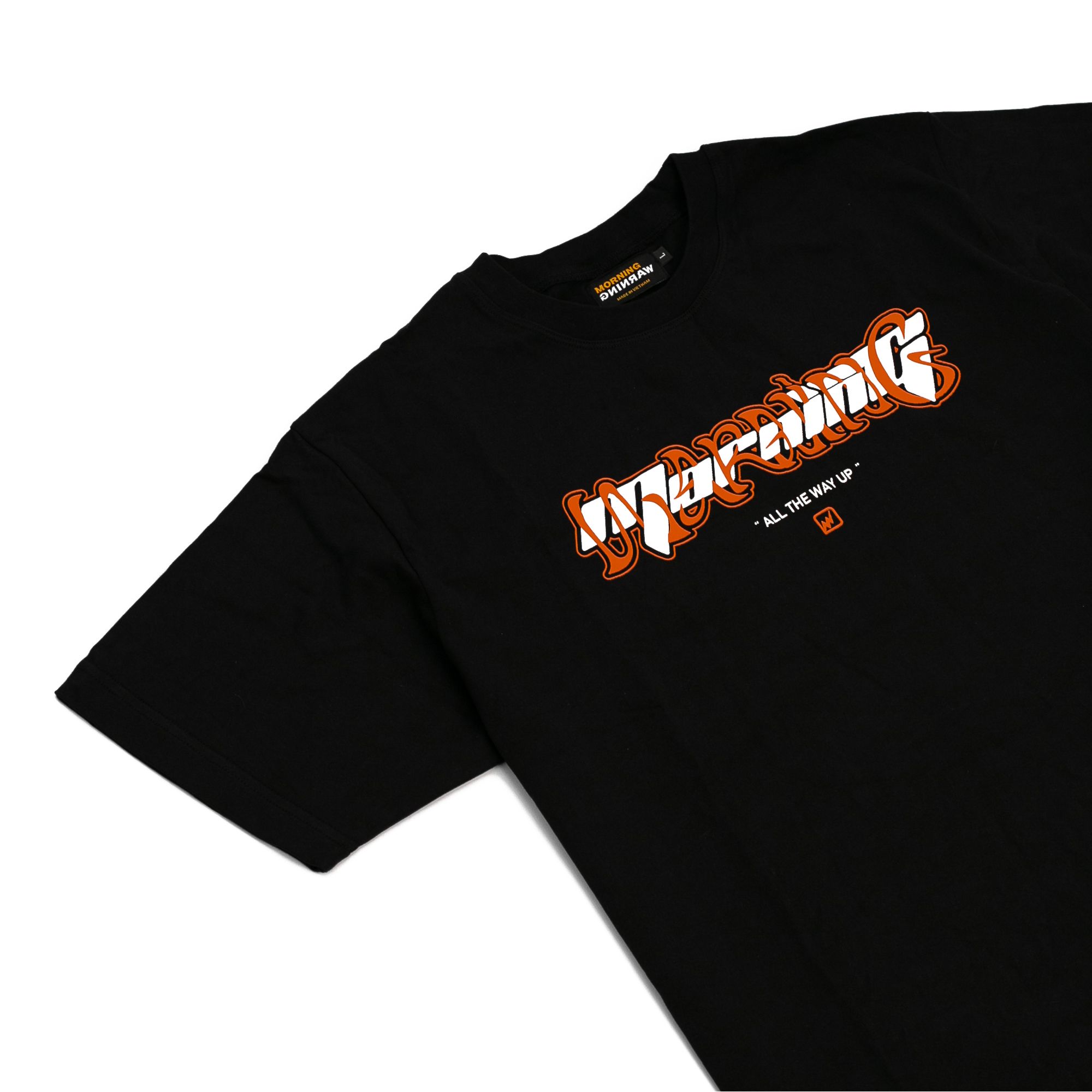  Orange Wave Tee - Black 