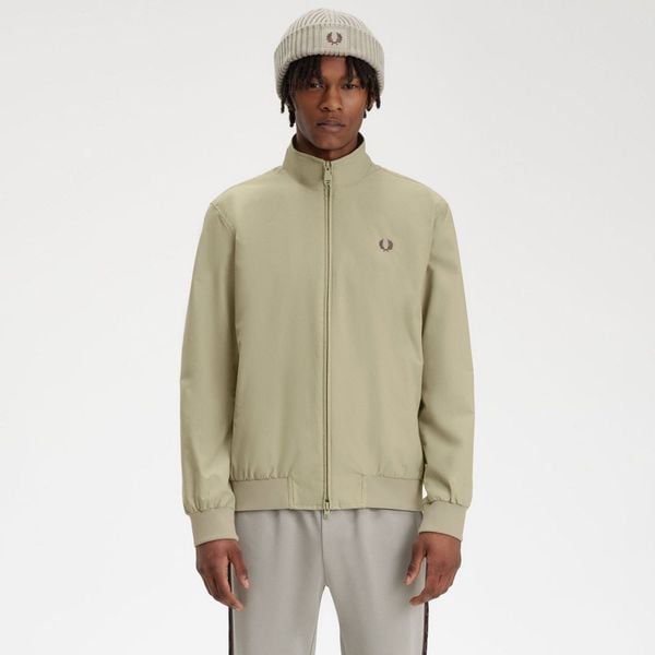 Fred Perry Brentham Jacket - Warm Grey 