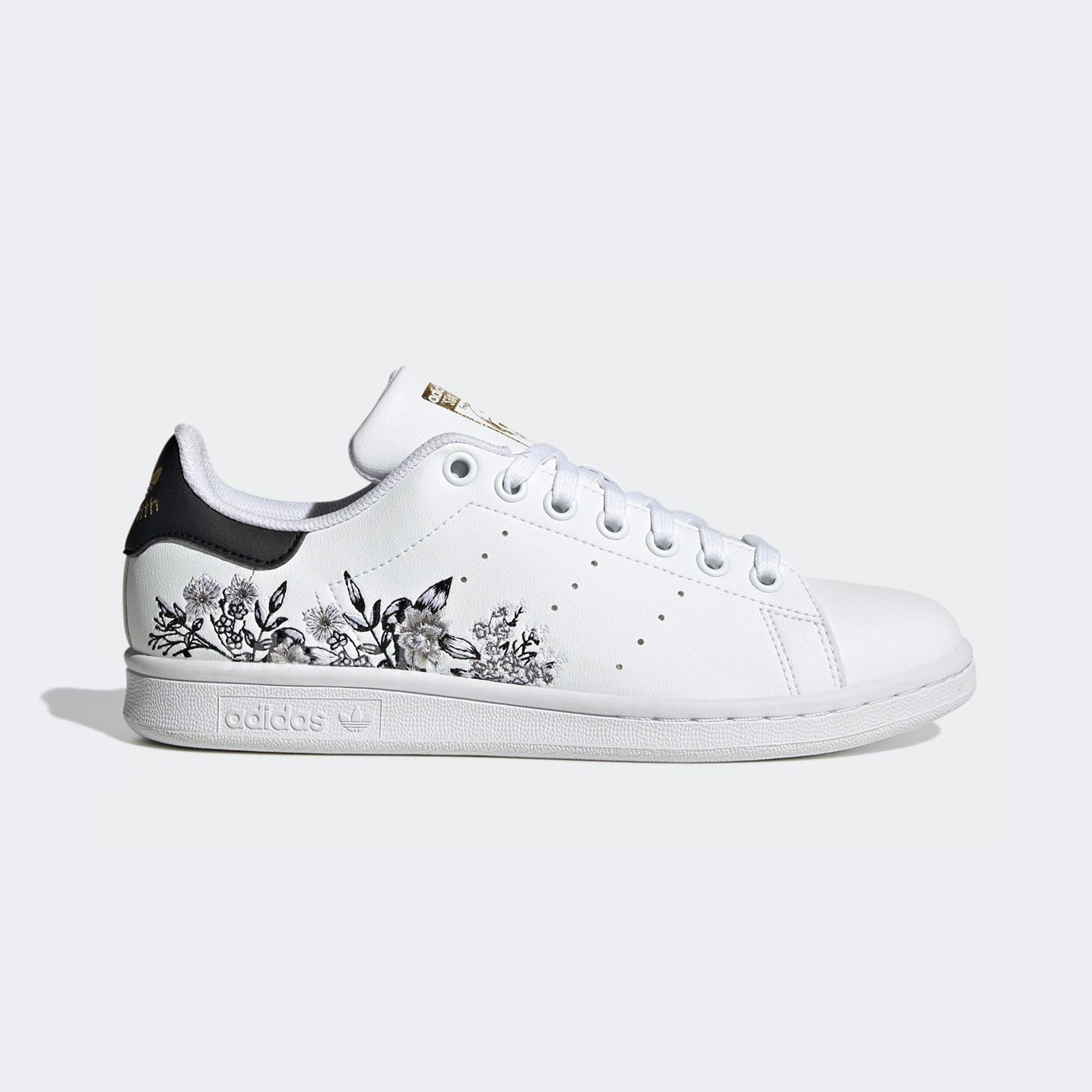  adidas Stan Smith - White / Black Floral 