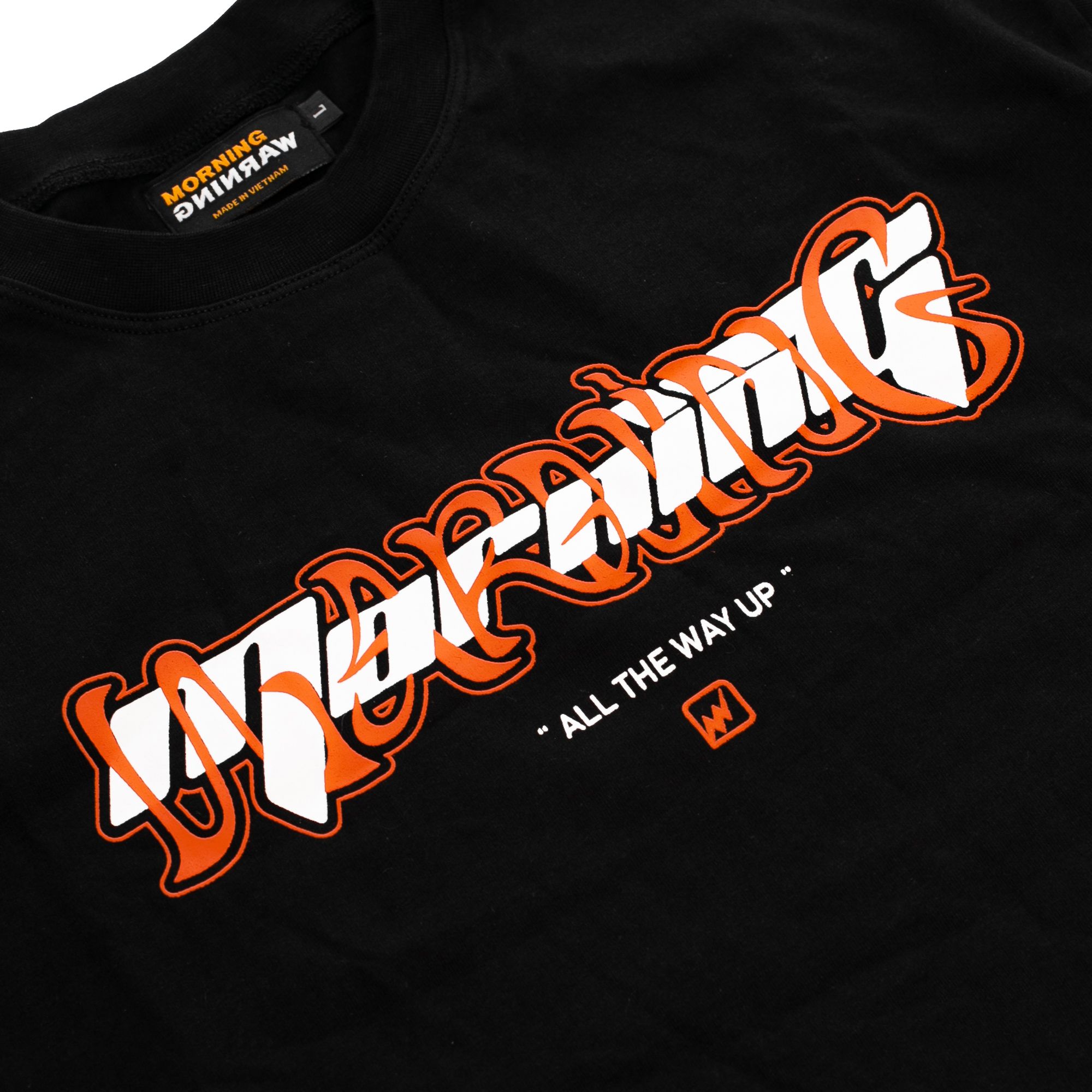  Orange Wave Tee - Black 